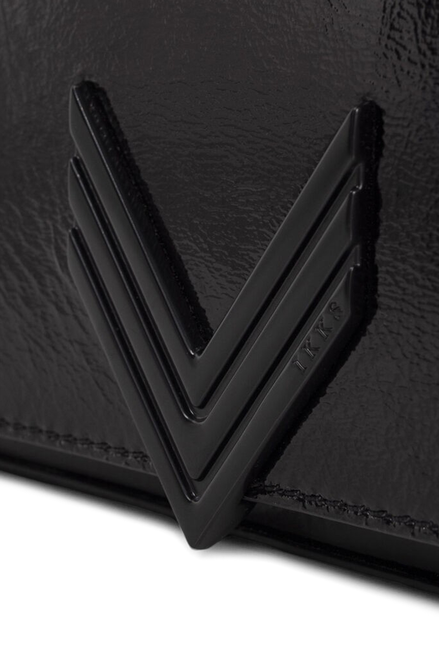 BLACK PATENT LEATHER 111 CENTRAL PARK BAG 4