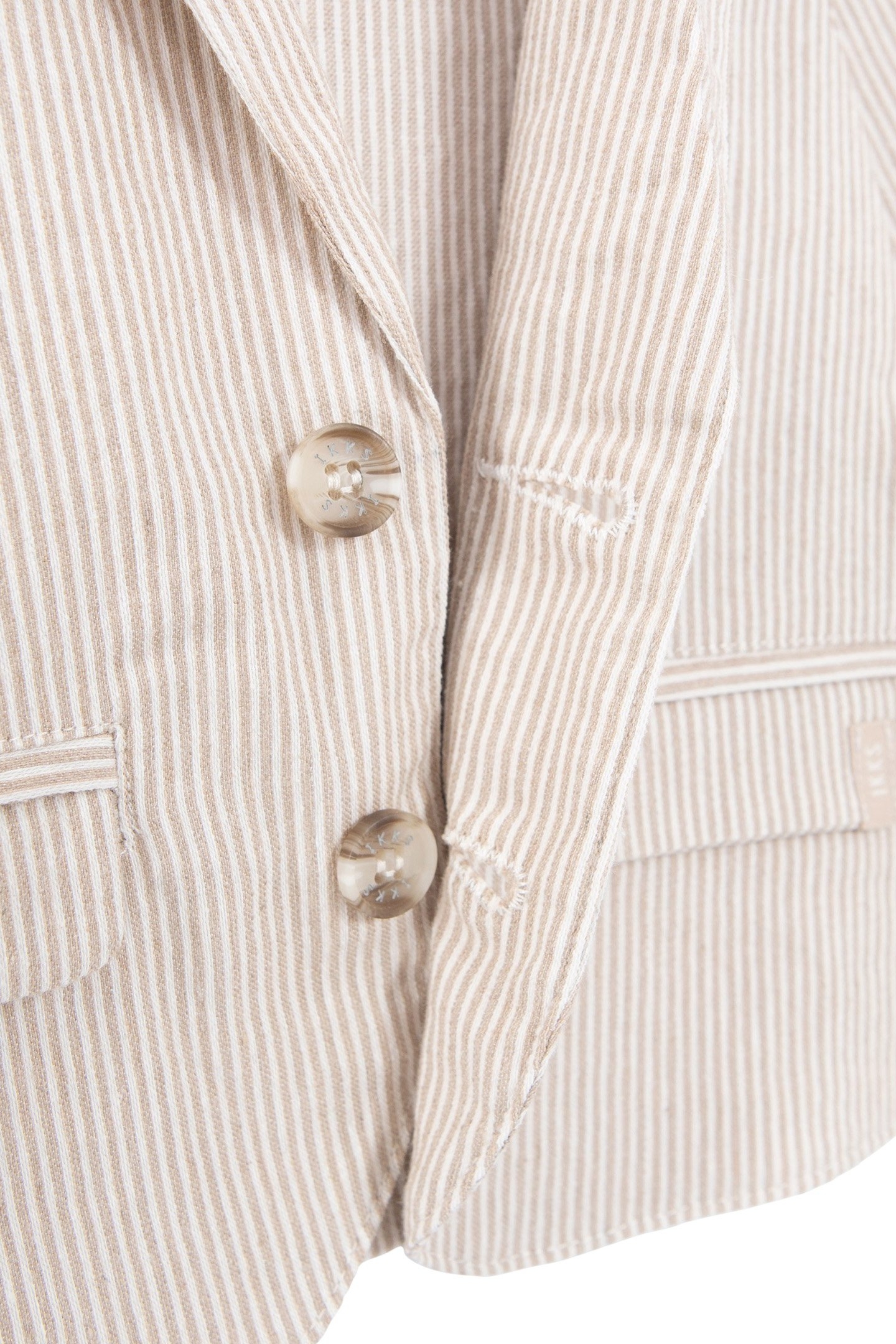 BABY BOYS’ BEIGE STRIPED SUIT JACKET 4