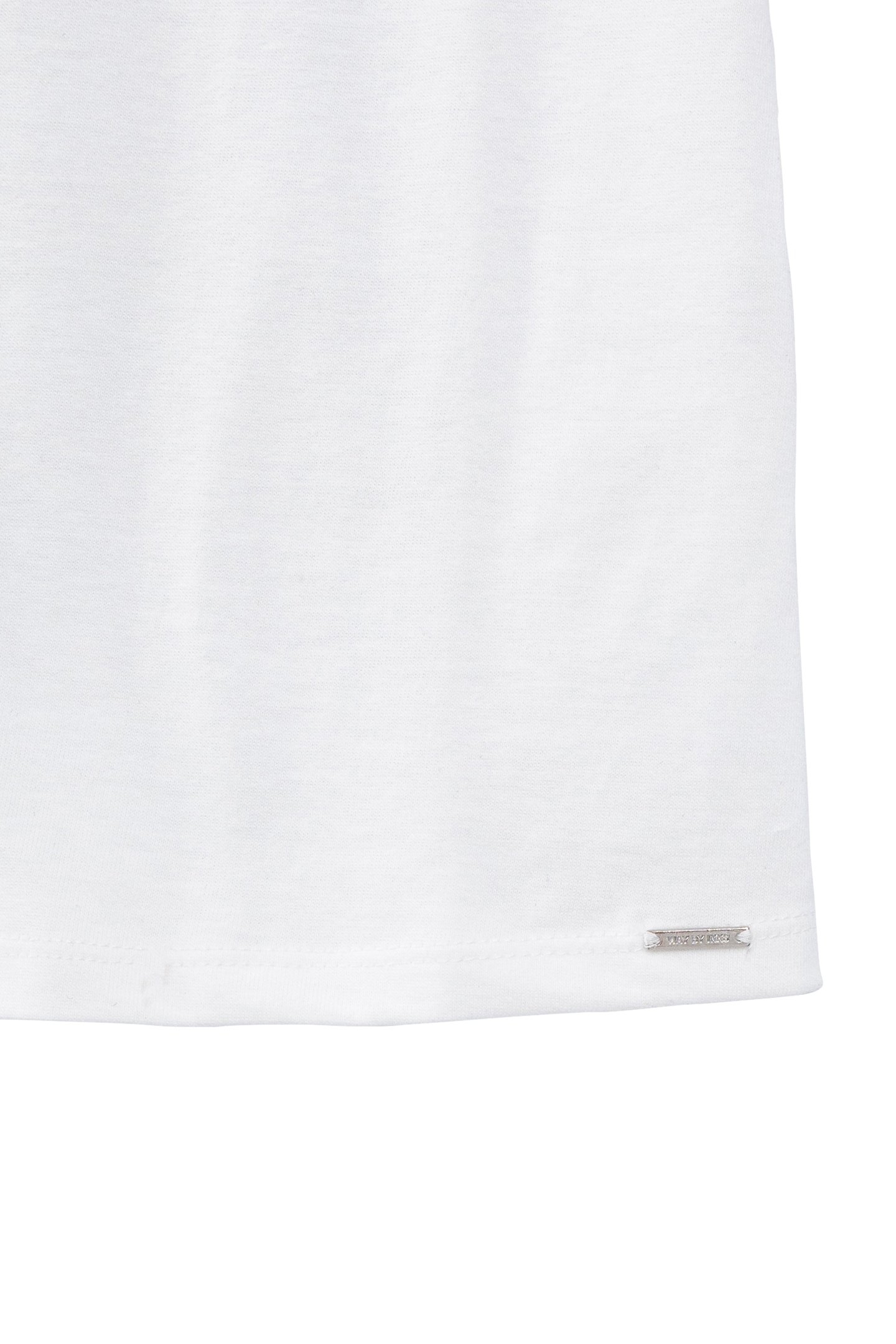 GIRLS’ OFF-WHITE ORGANIC COTTON T-SHIRT WITH RUBBER IMAGE 4