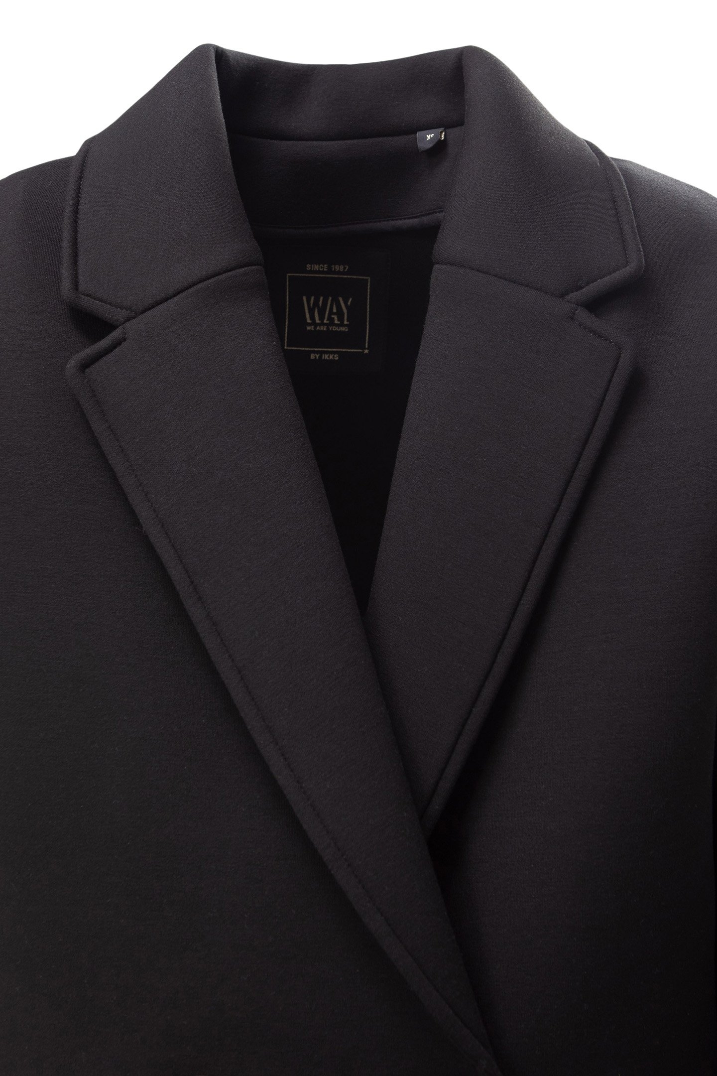 GIRLS' BLACK NEOPRENE KNIT EGG COAT 3