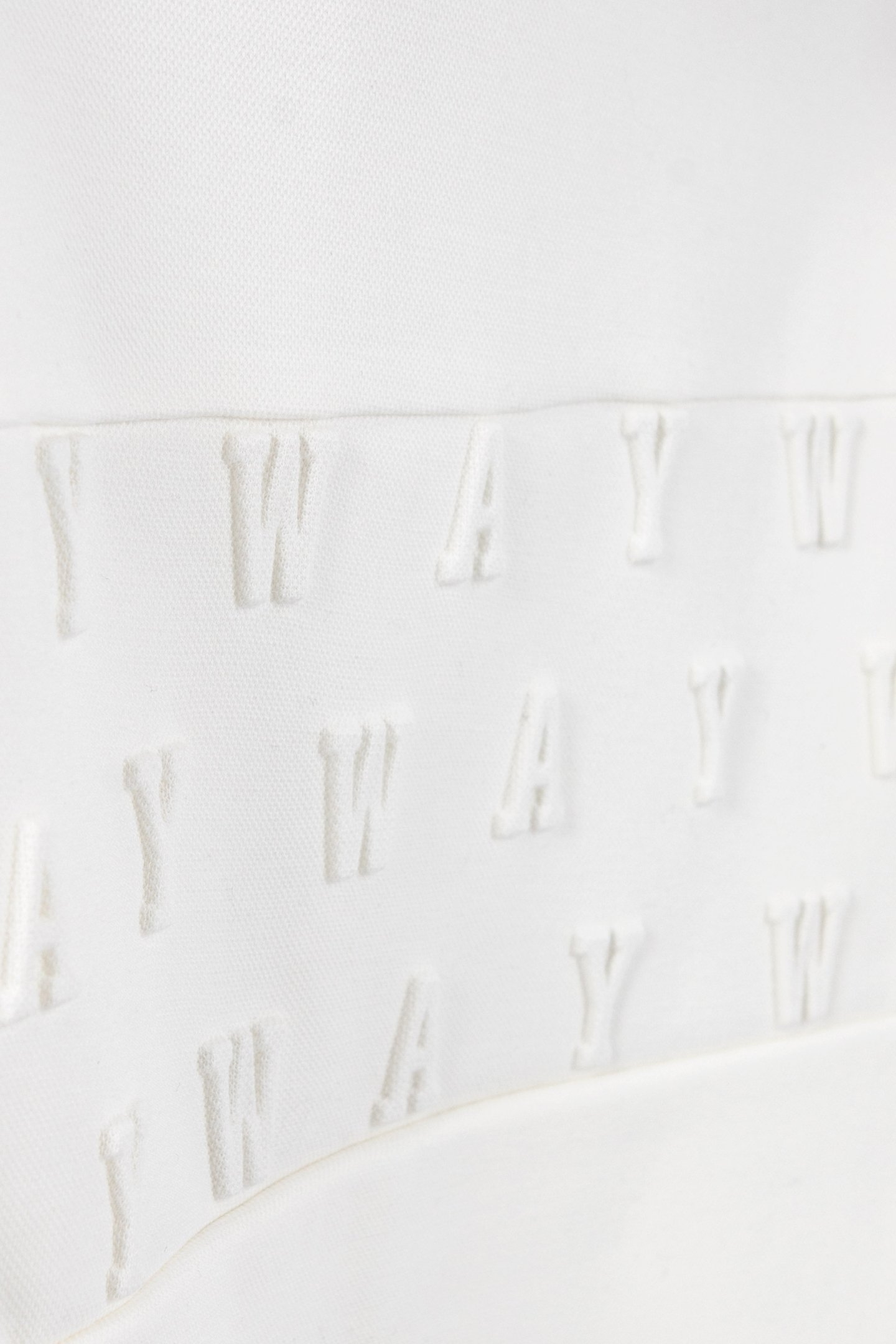 BOYS' OFF-WHITE PIQUE HOODIE WITH EMBOSSED LOGO 6