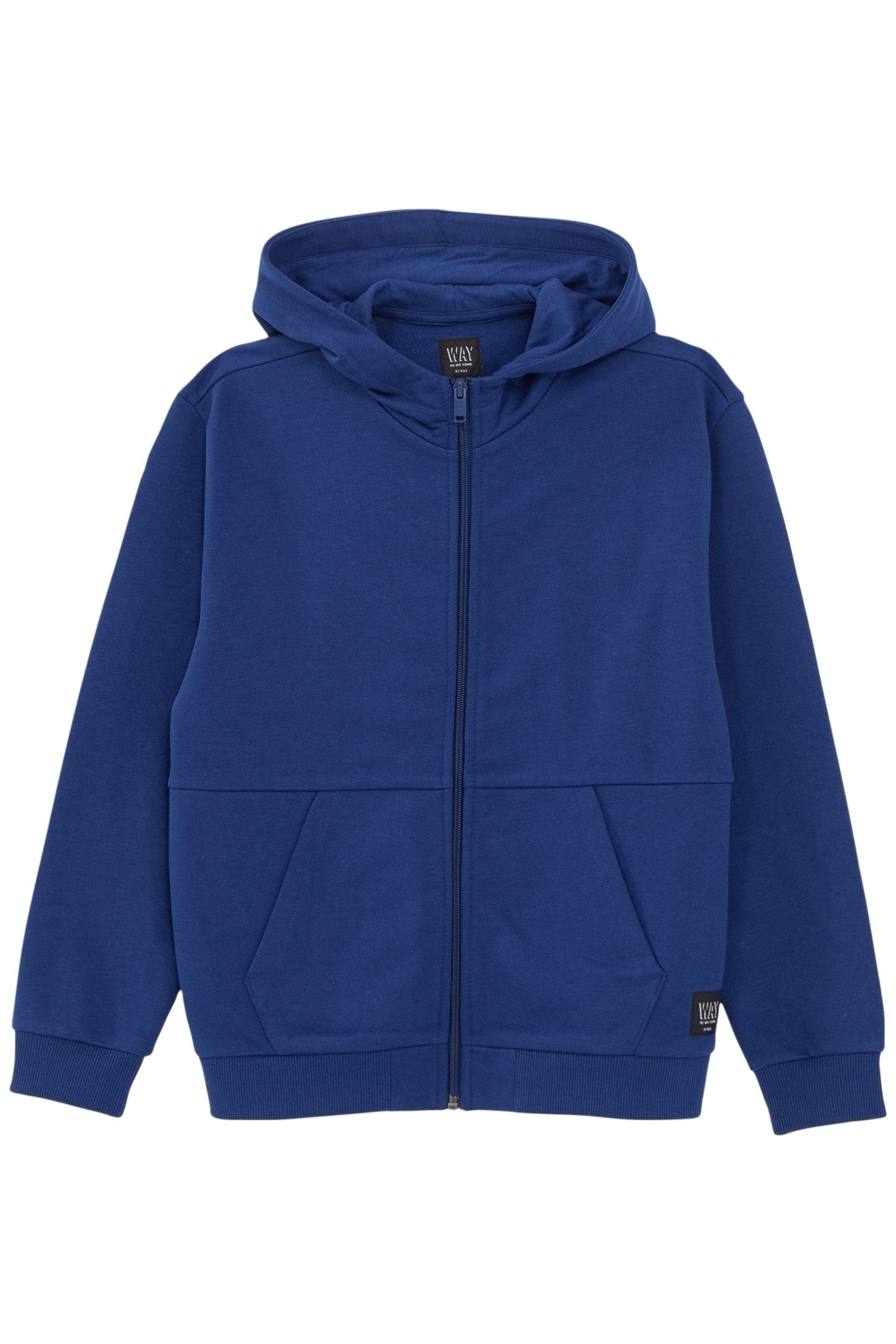 BOYS’ BLUE ZIPPED HOODED CARDIGAN 1
