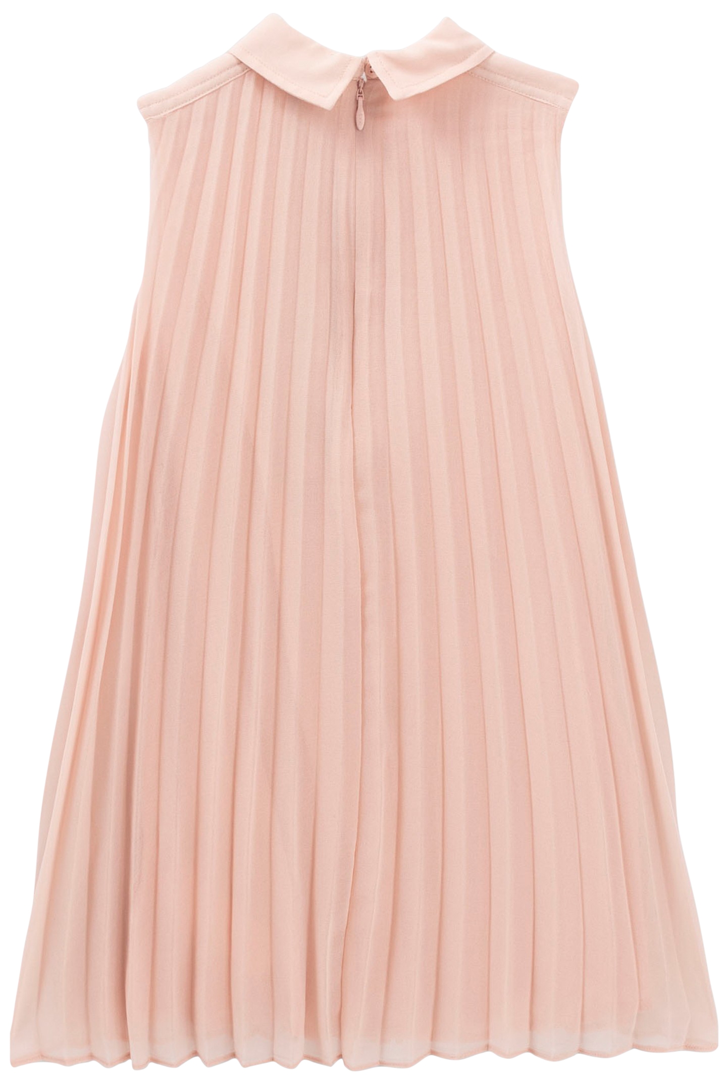 GIRL'S PINK PLEATED STAR PRINT DRESS 2