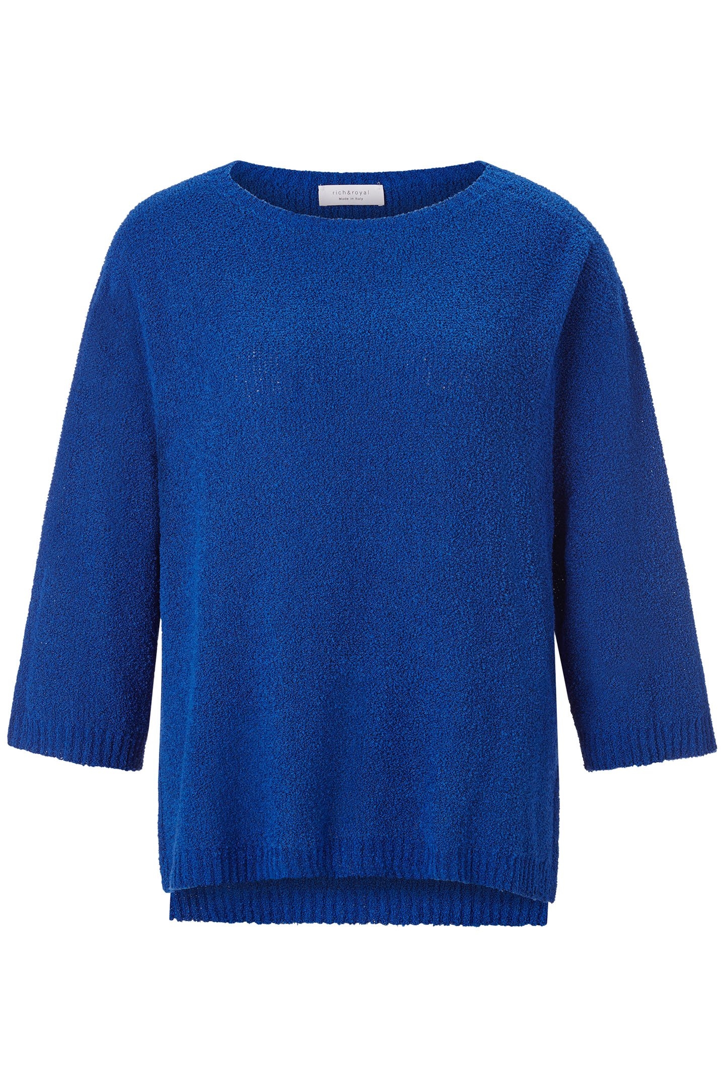 TOWELING SEAMLESS PULLOVER AZZURE BLUE 3