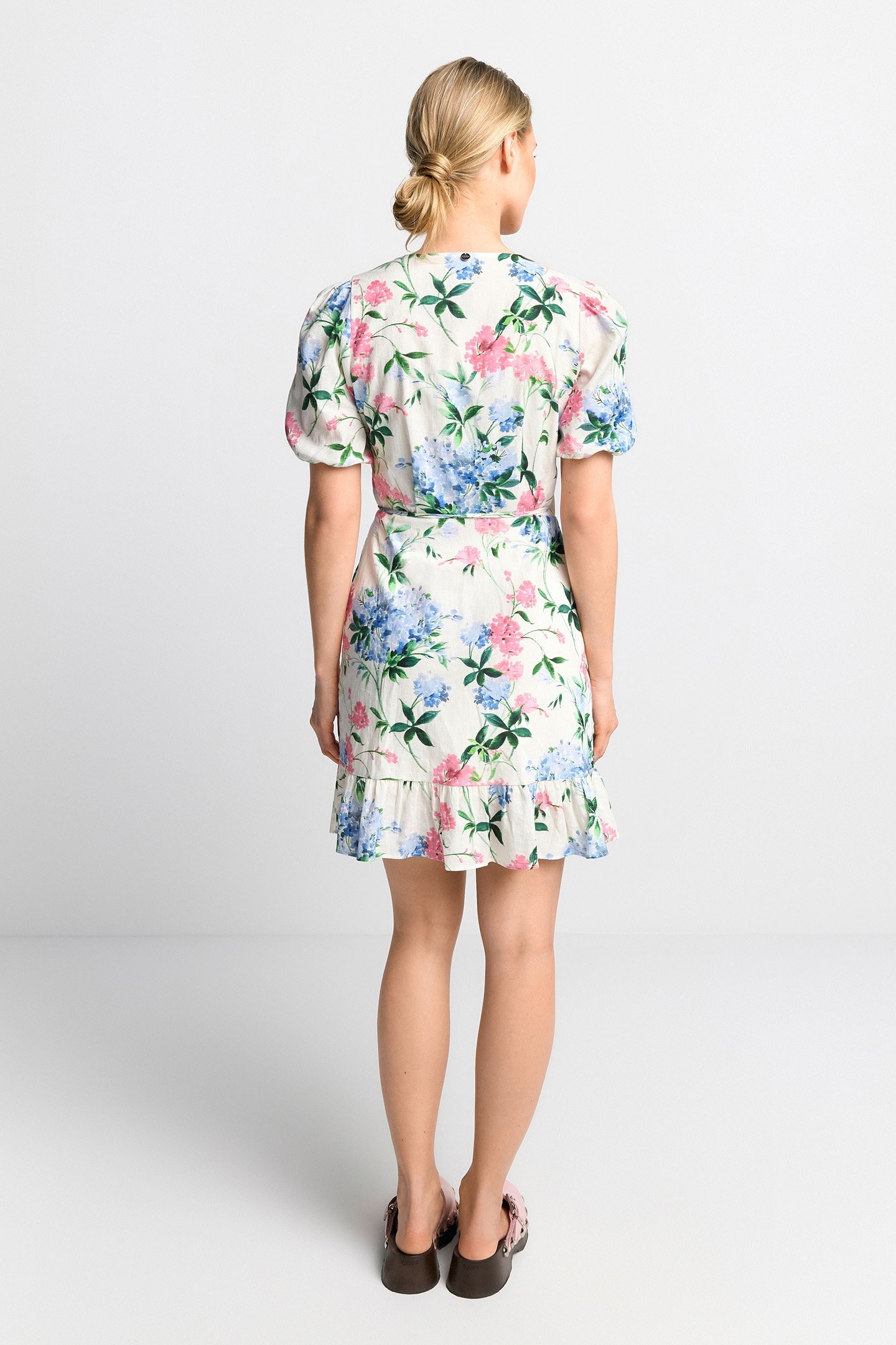 PRINTED MIDI DRESS SUSTAINABLE WHISPER WHITE 3