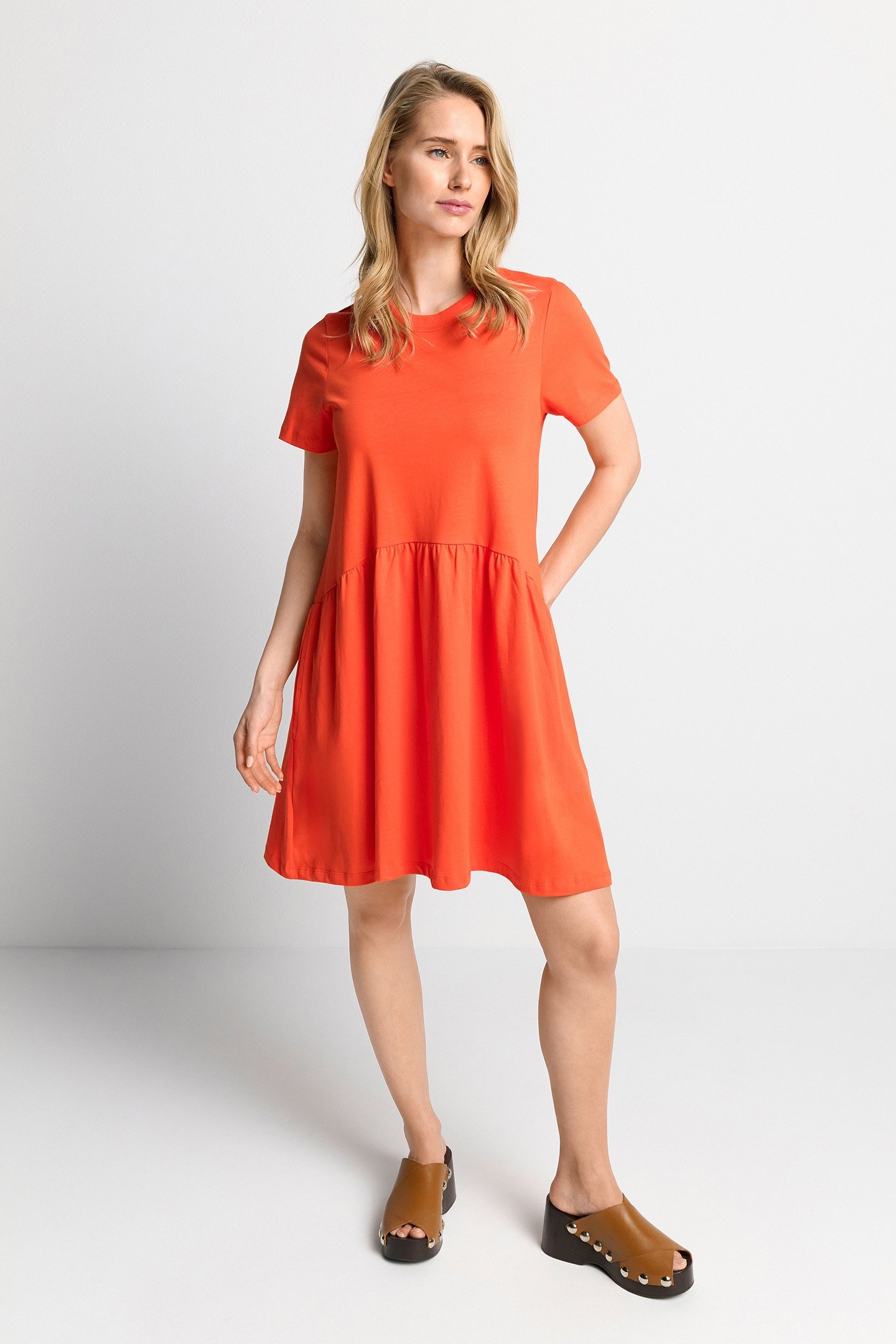 T-SHIRT DRESS ORGANIC CHERRY TOMATO 2