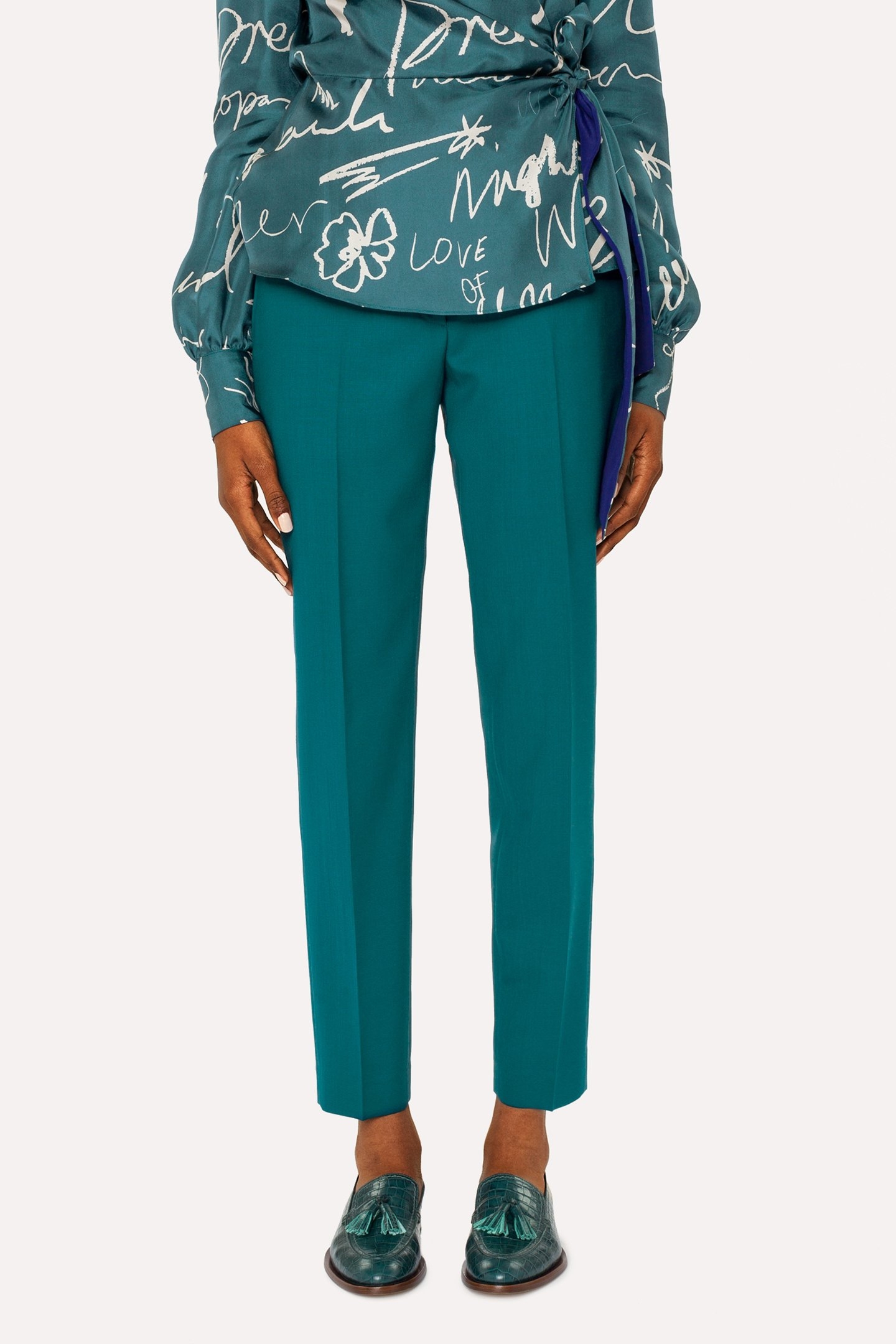 WOMENS TROUSERS MILITARY GREEN 1