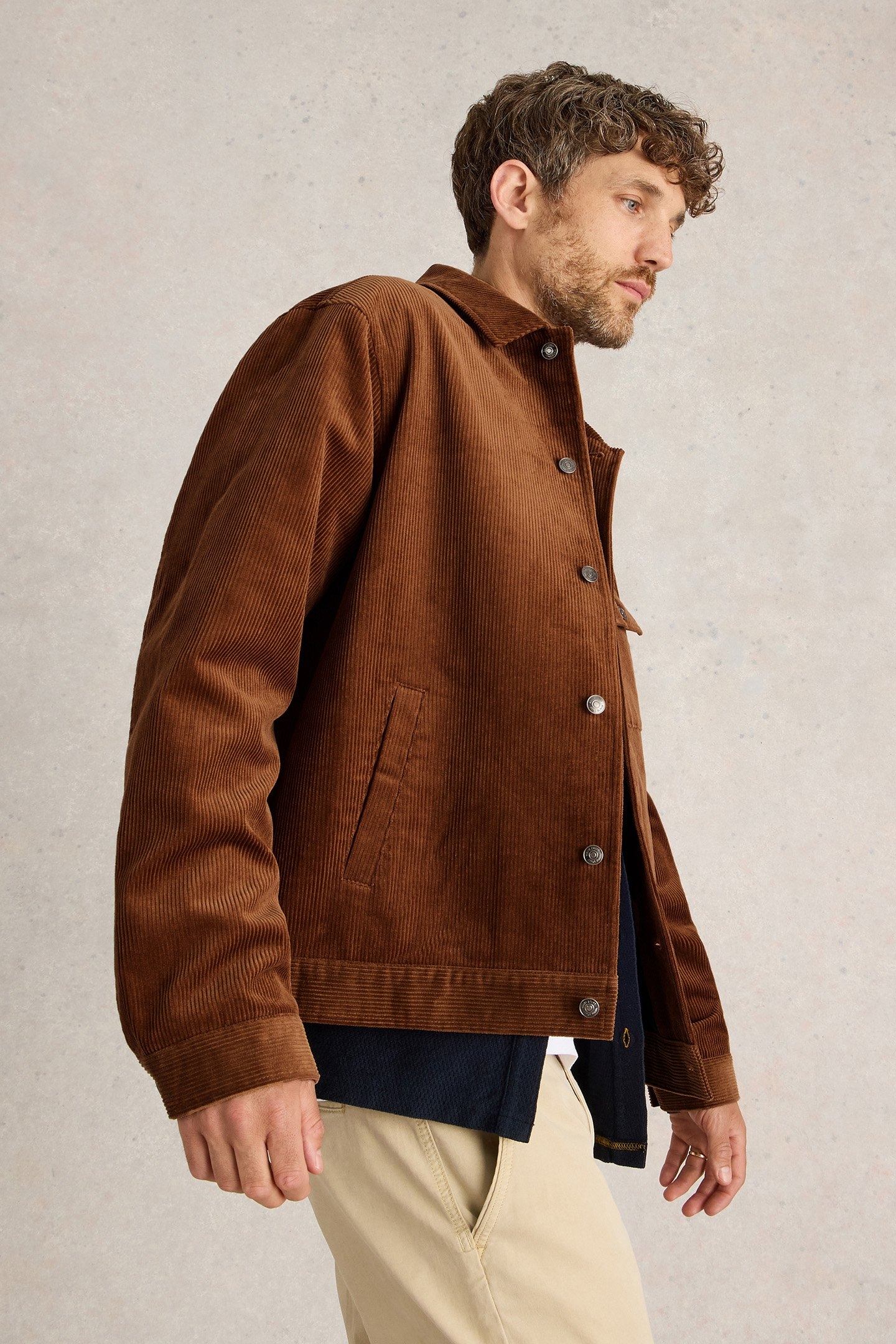 CORD JACKET MID TAN 4