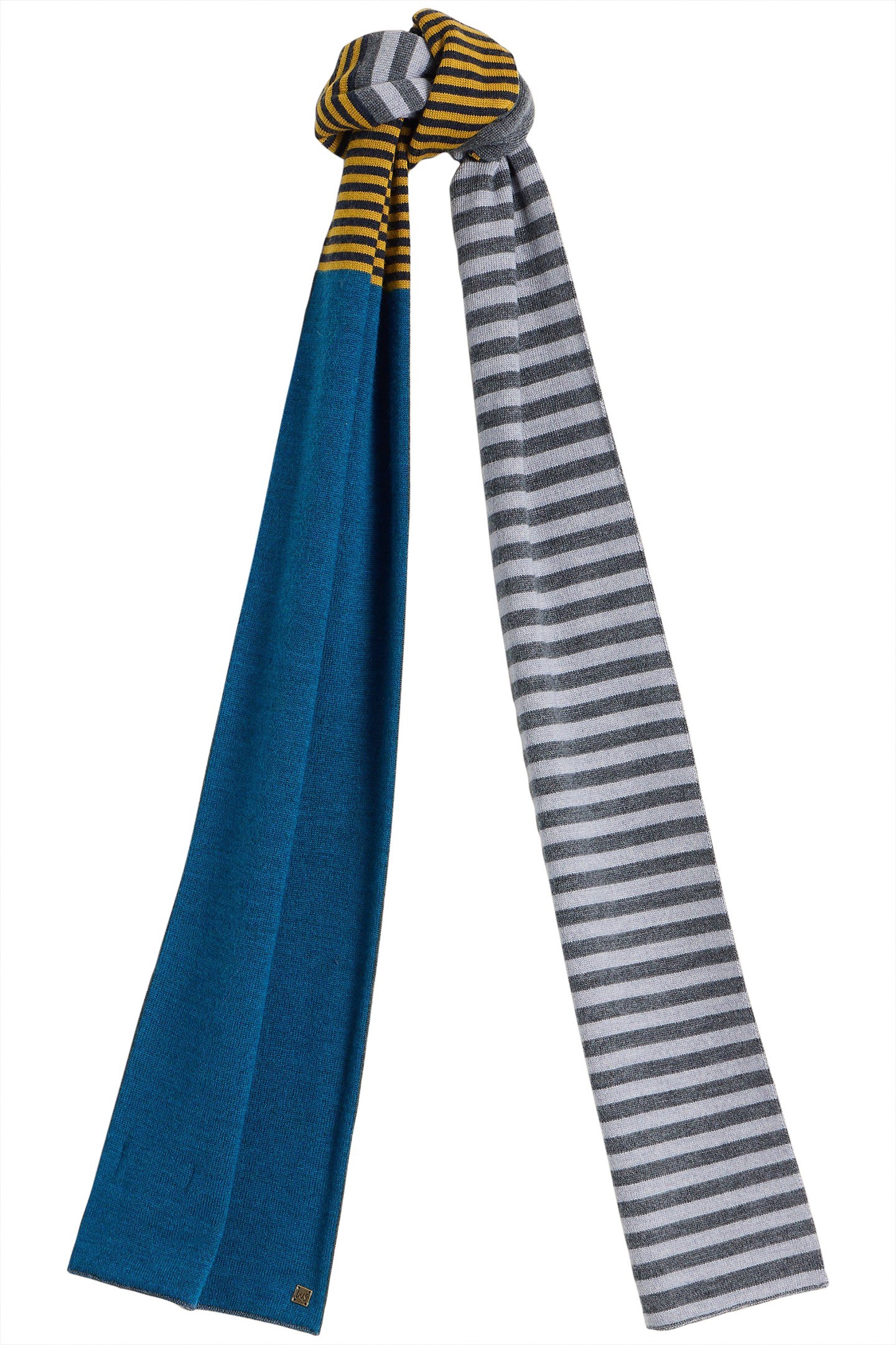 HOTCHPOTCH MERINO SCARF NAVY MULTI 1