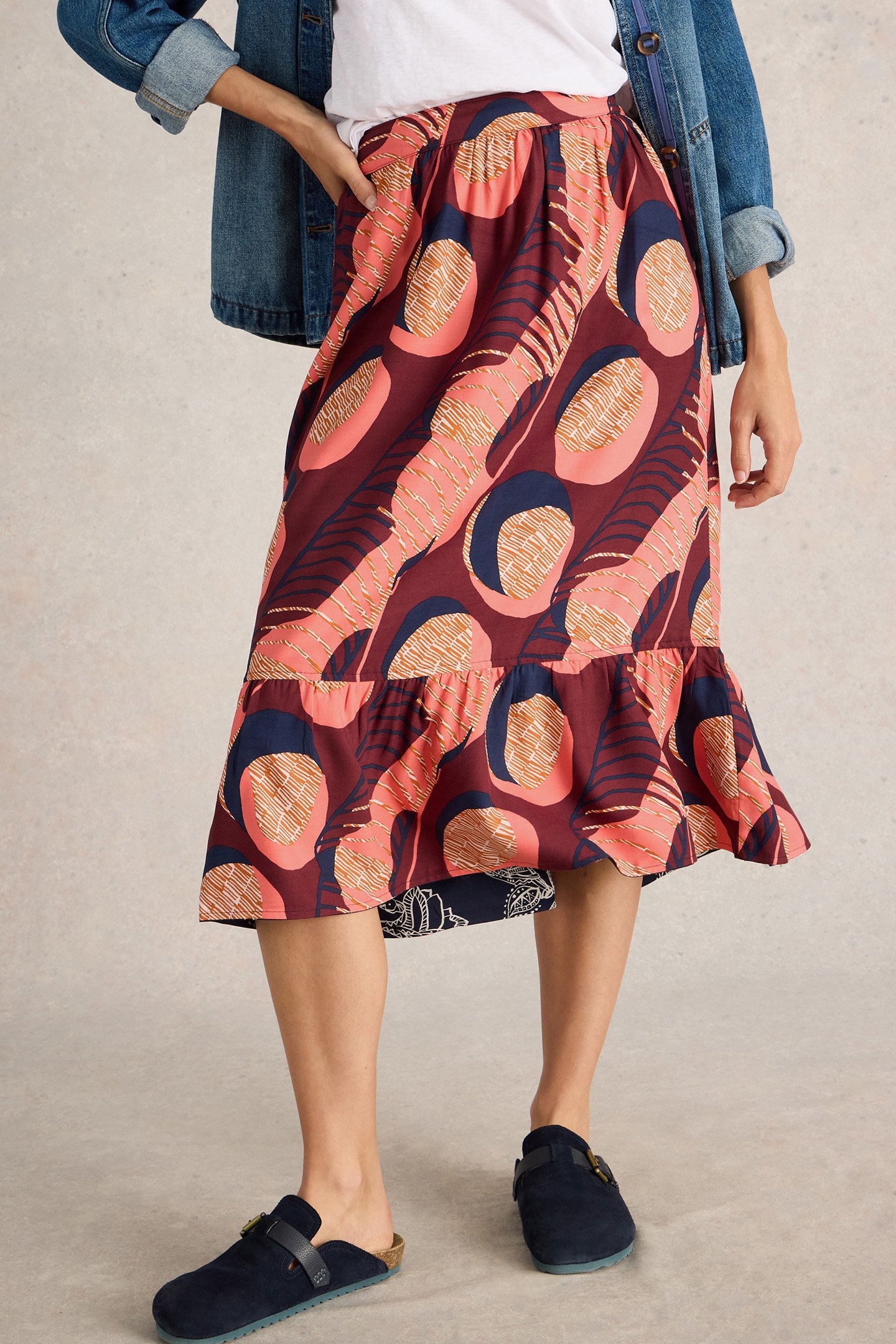 AVA REVERSIBLE SKIRT PLUM MULTI 1