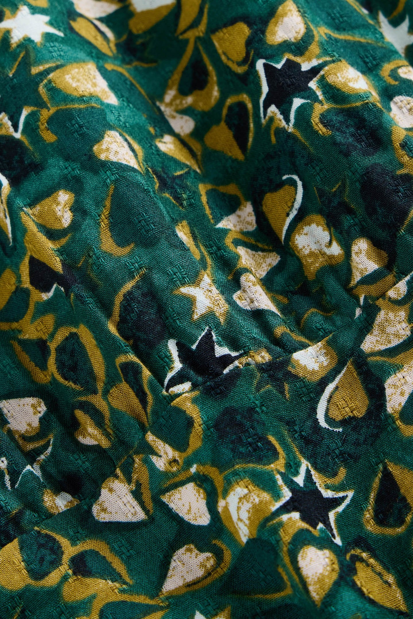 LOTUS MAXI SKIRT GREEN PRINT 6