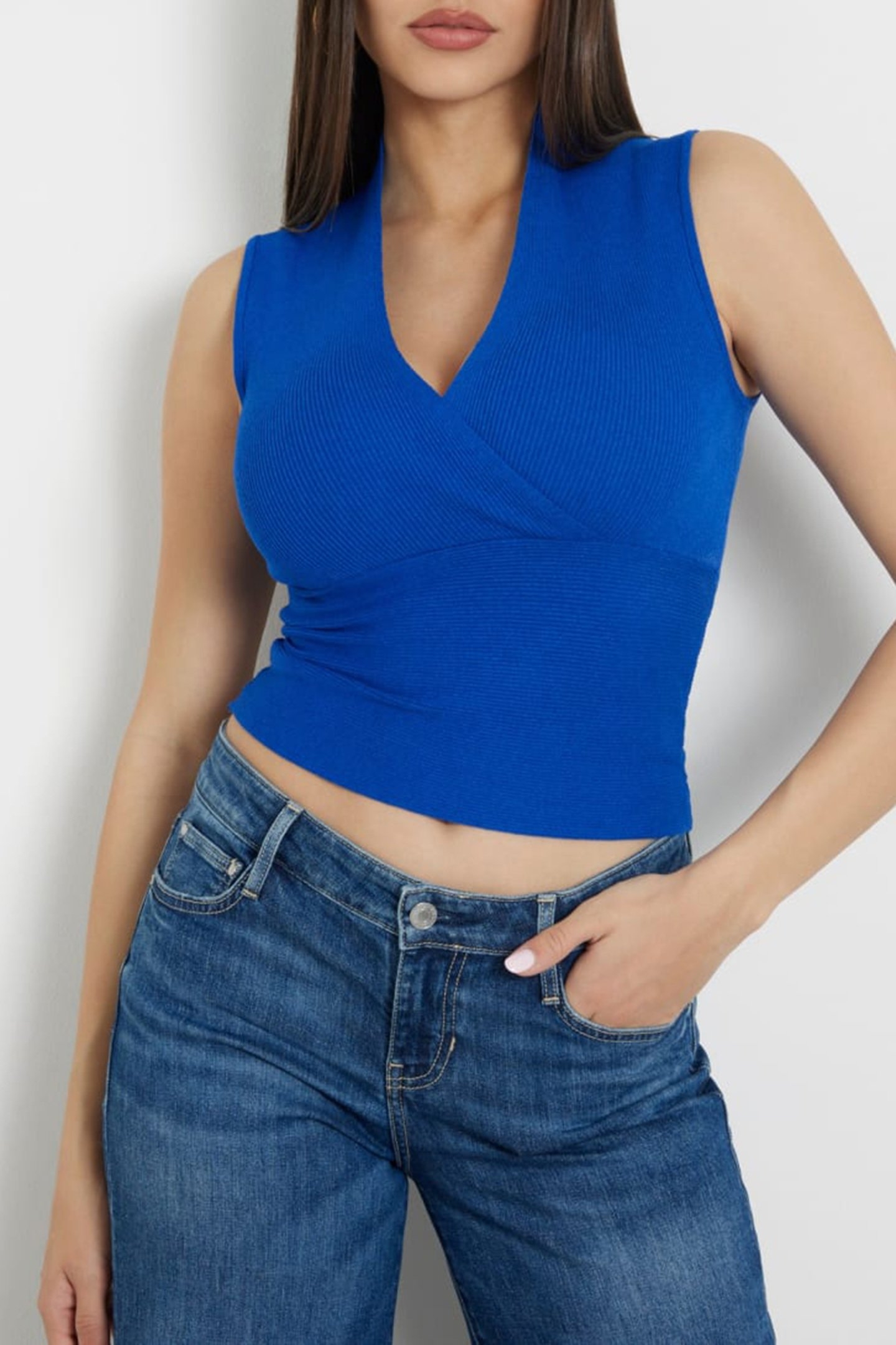 SL RIB SURPLICE DELI SURFING BLUE 1