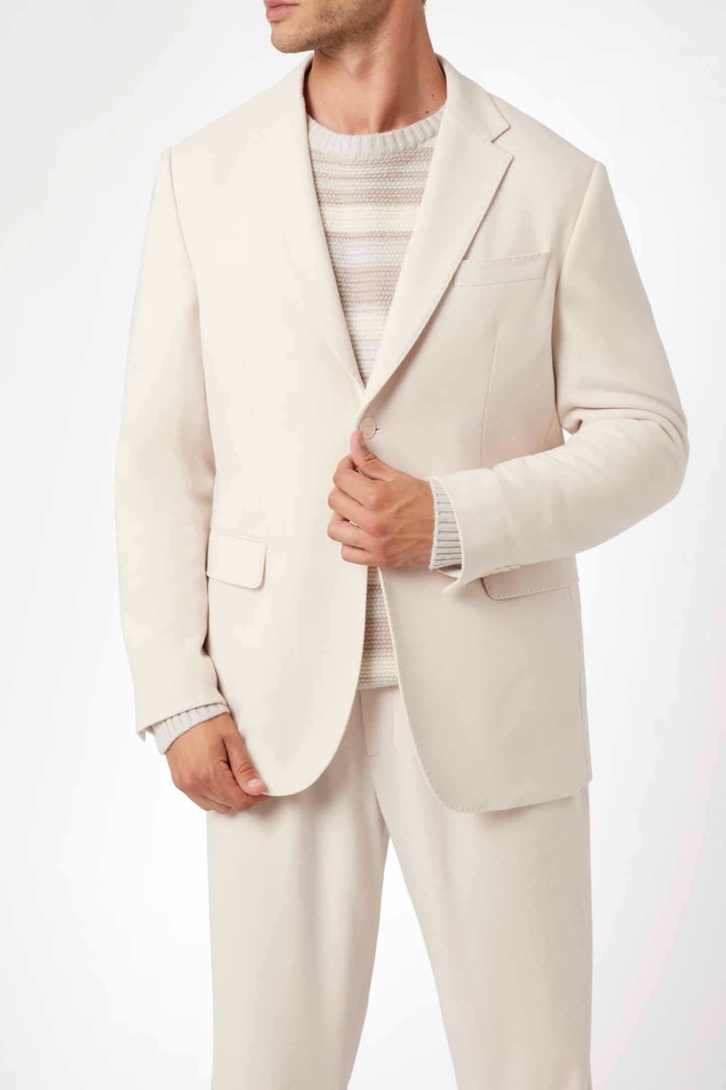 SEAN 2B NOTCH BLAZER WARM MILK 1