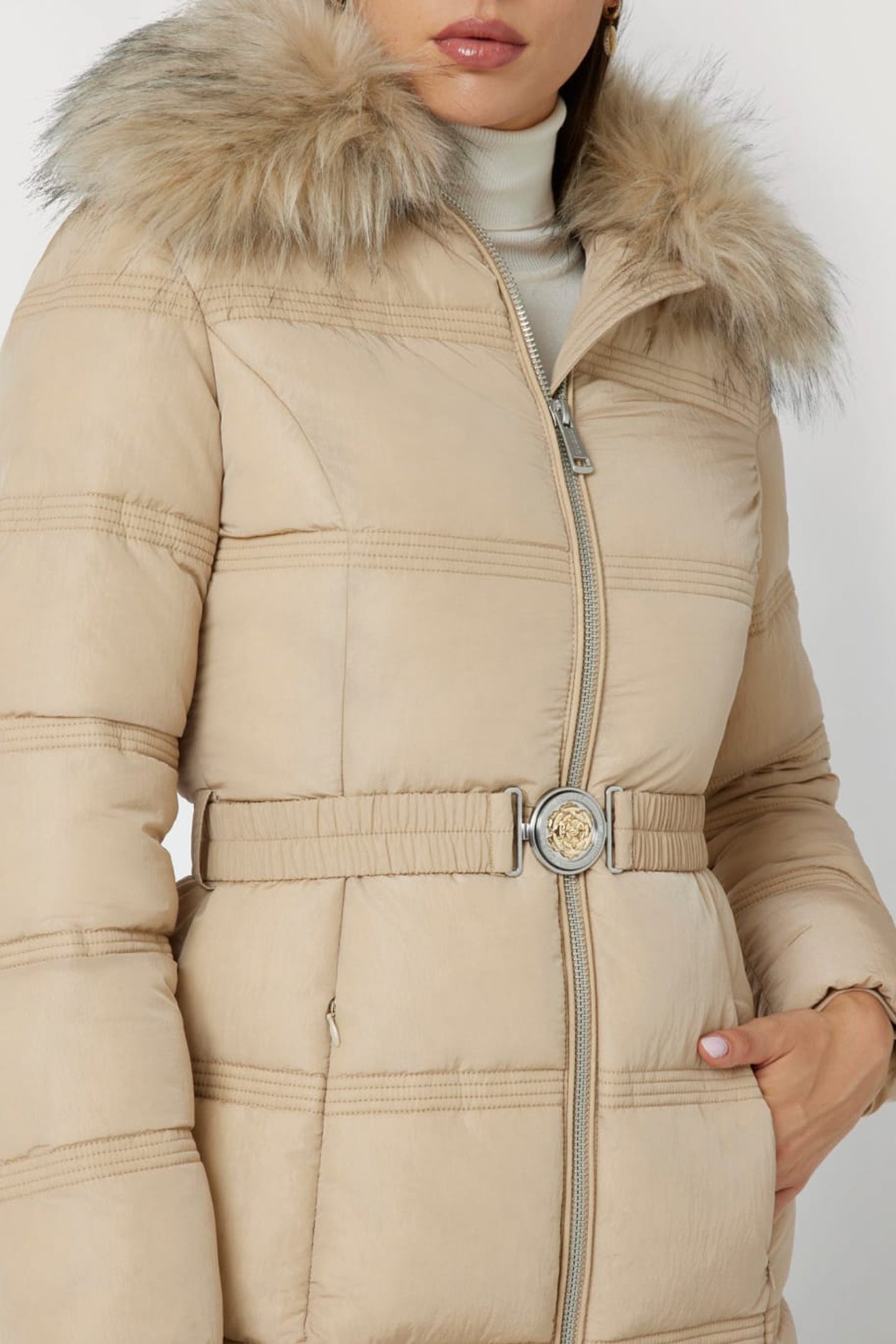 NEW MARISOL LONG BEL FOAMY TAUPE MULTI 5