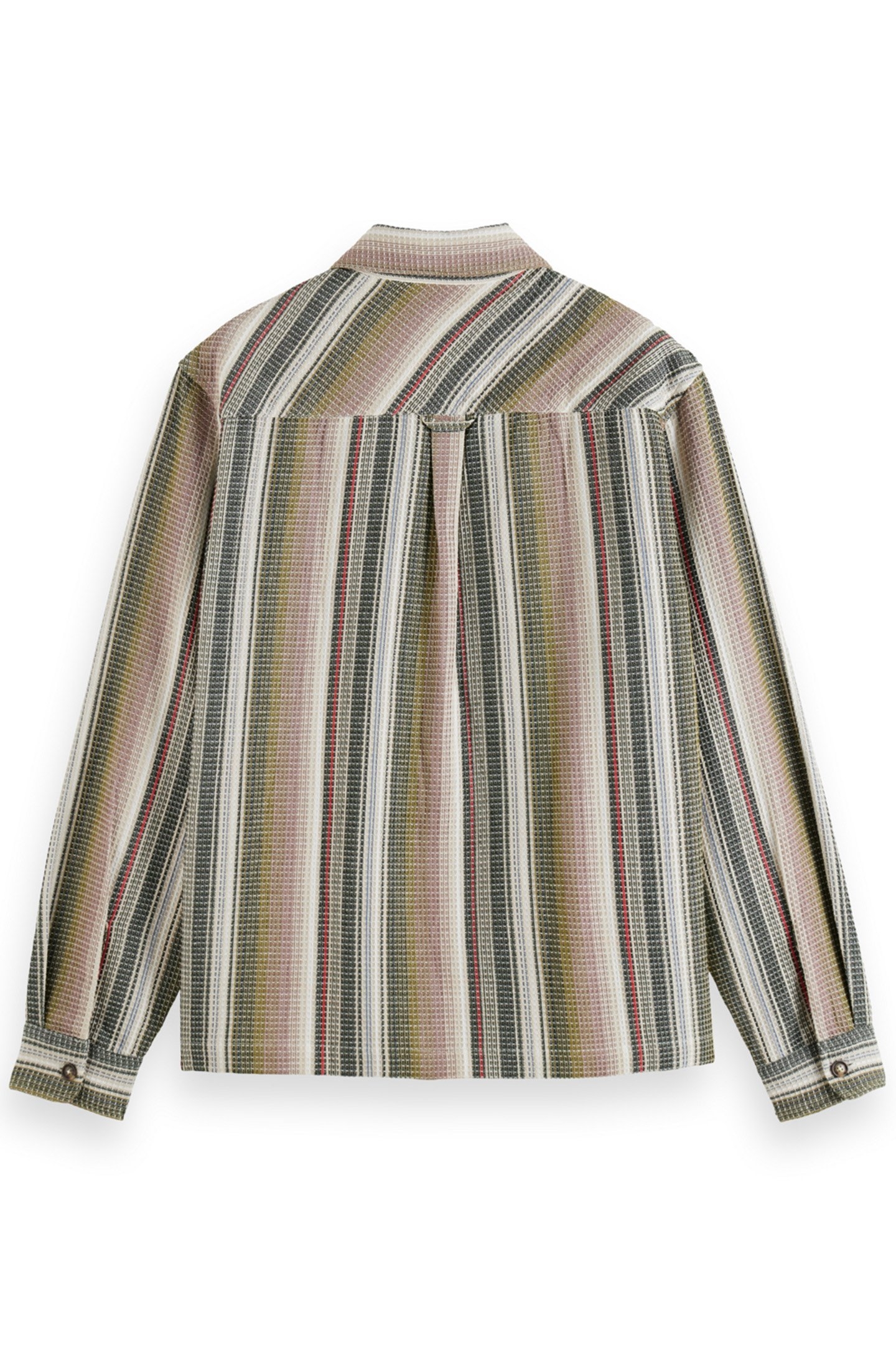 STRUCTURED STRIPE SHIRT MULTI MILITARY STRIPE 2