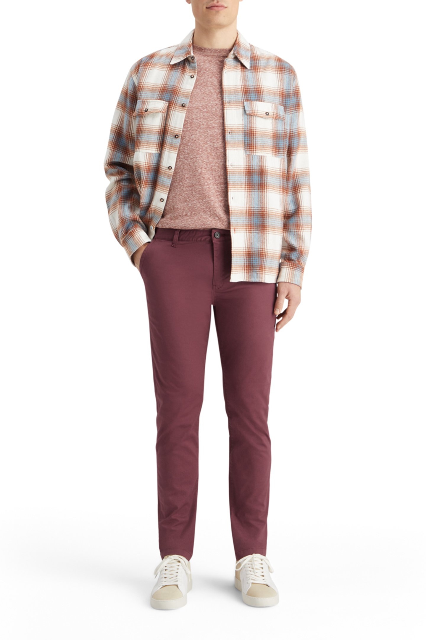 ESSENTIAL MOTT- STRETCH COTTON CHINO WINE 6