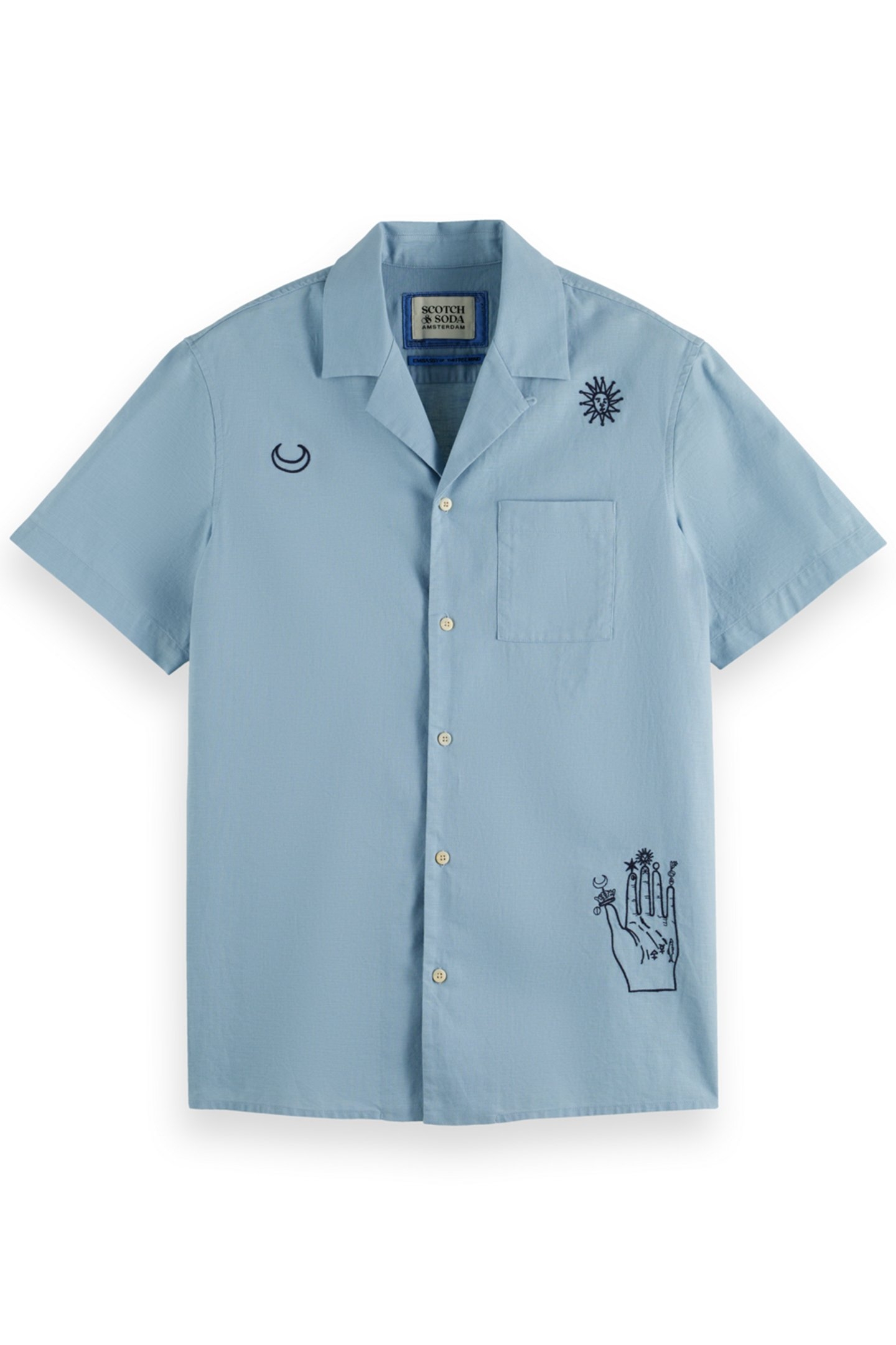 RELAXED FIT GRAPHIC SHIRT BAY BLUE 1