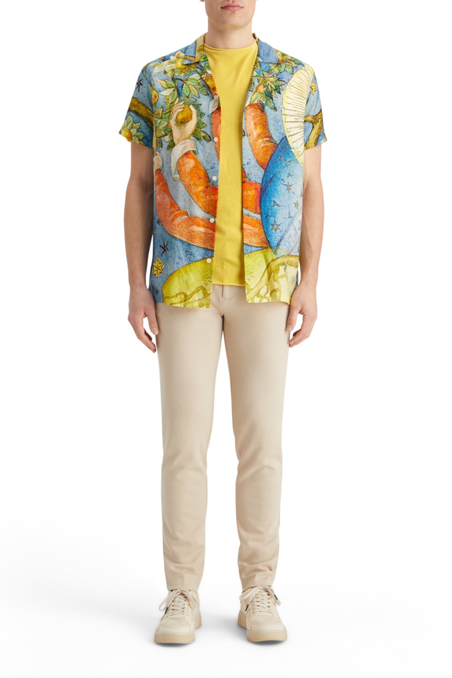 RELAXED FIT RAW EDGE T-SHIRT CANDLELIGHT 6