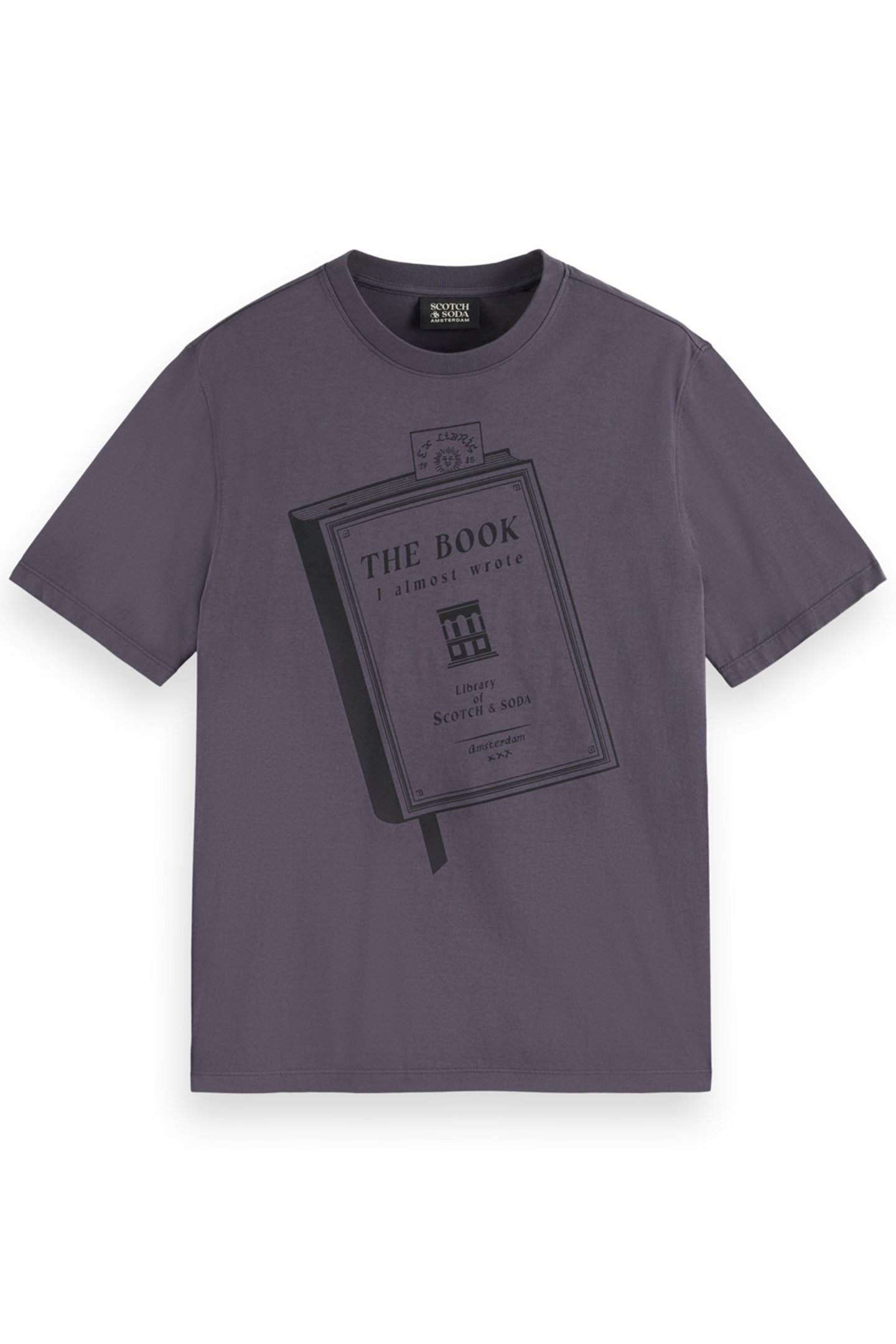 REGULAR FIT FRONT ARTWORK T-SHIRT MOODY GREY 1