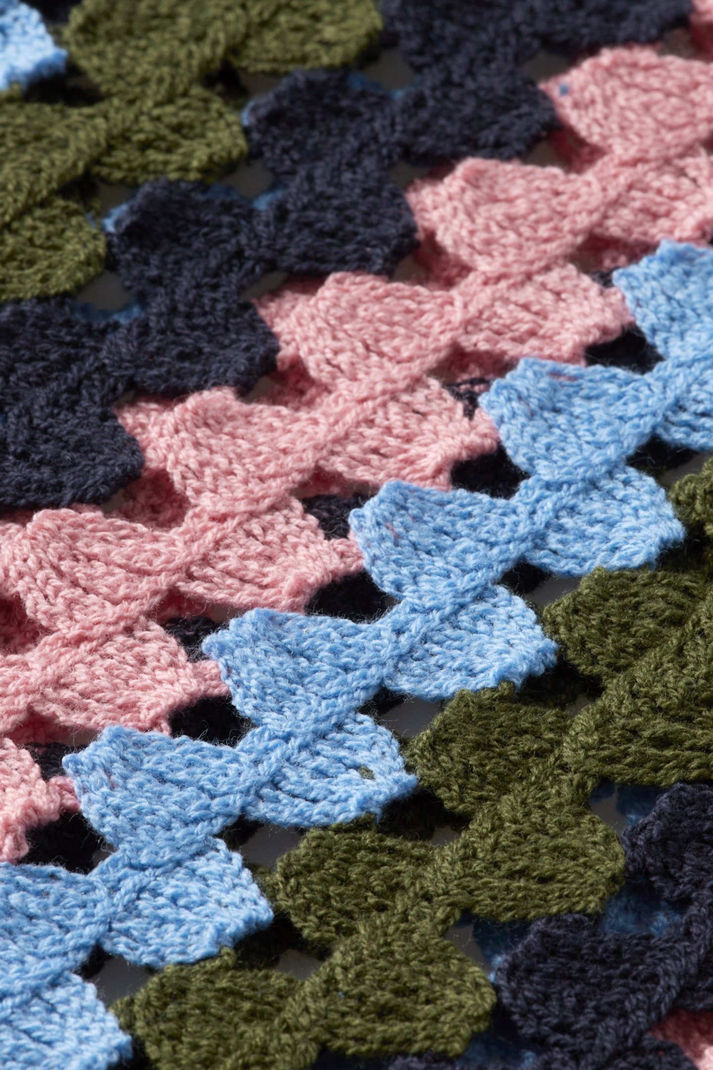 CROCHET KNITTED POLO SHORT SLEEVE MULTI STRIPE 3