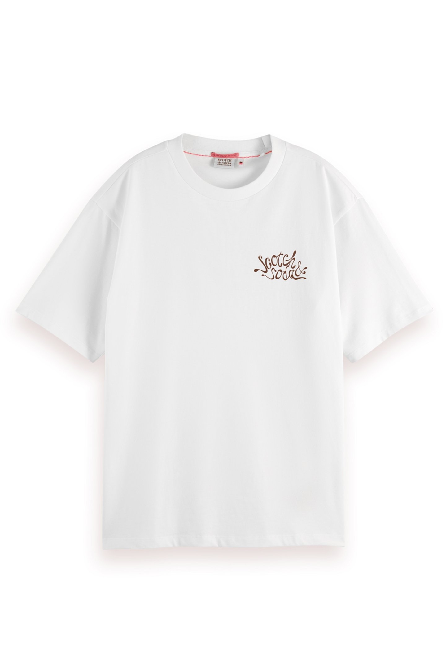 OVERSIZED FIT T-SHIRT WITH FRONT AND BACK ARTWORK WHITE 4