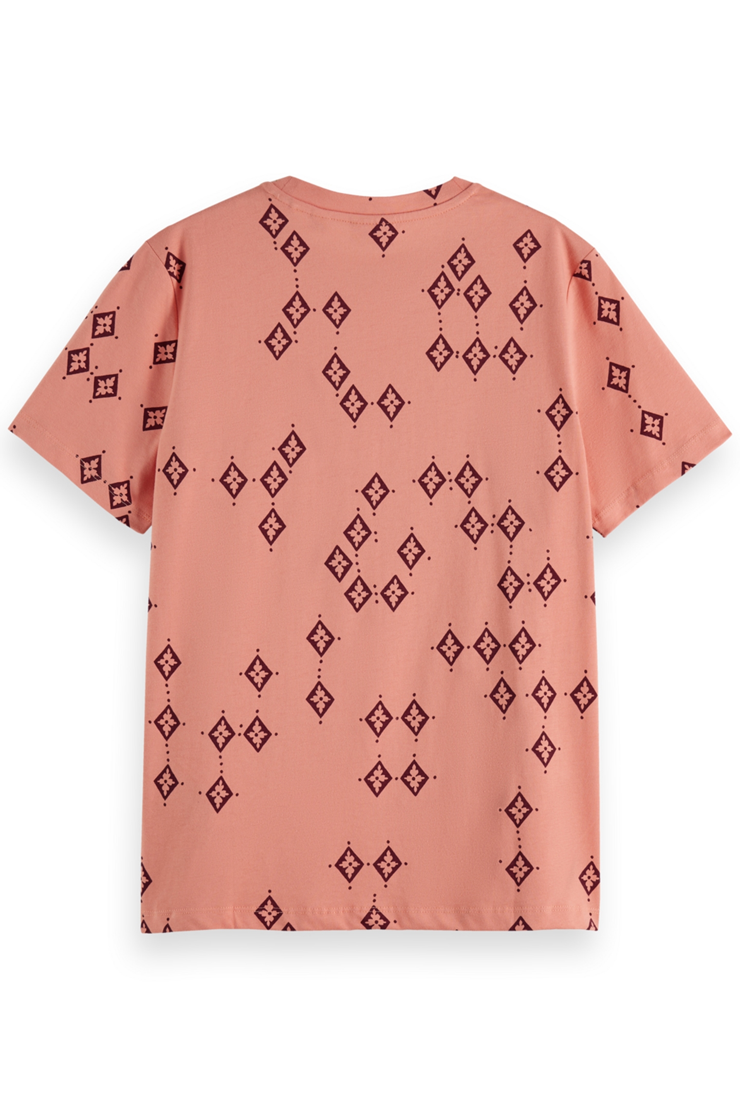 PRINTED REGULAR FIT T-SHIRT GEO FLOWER SPACED 2