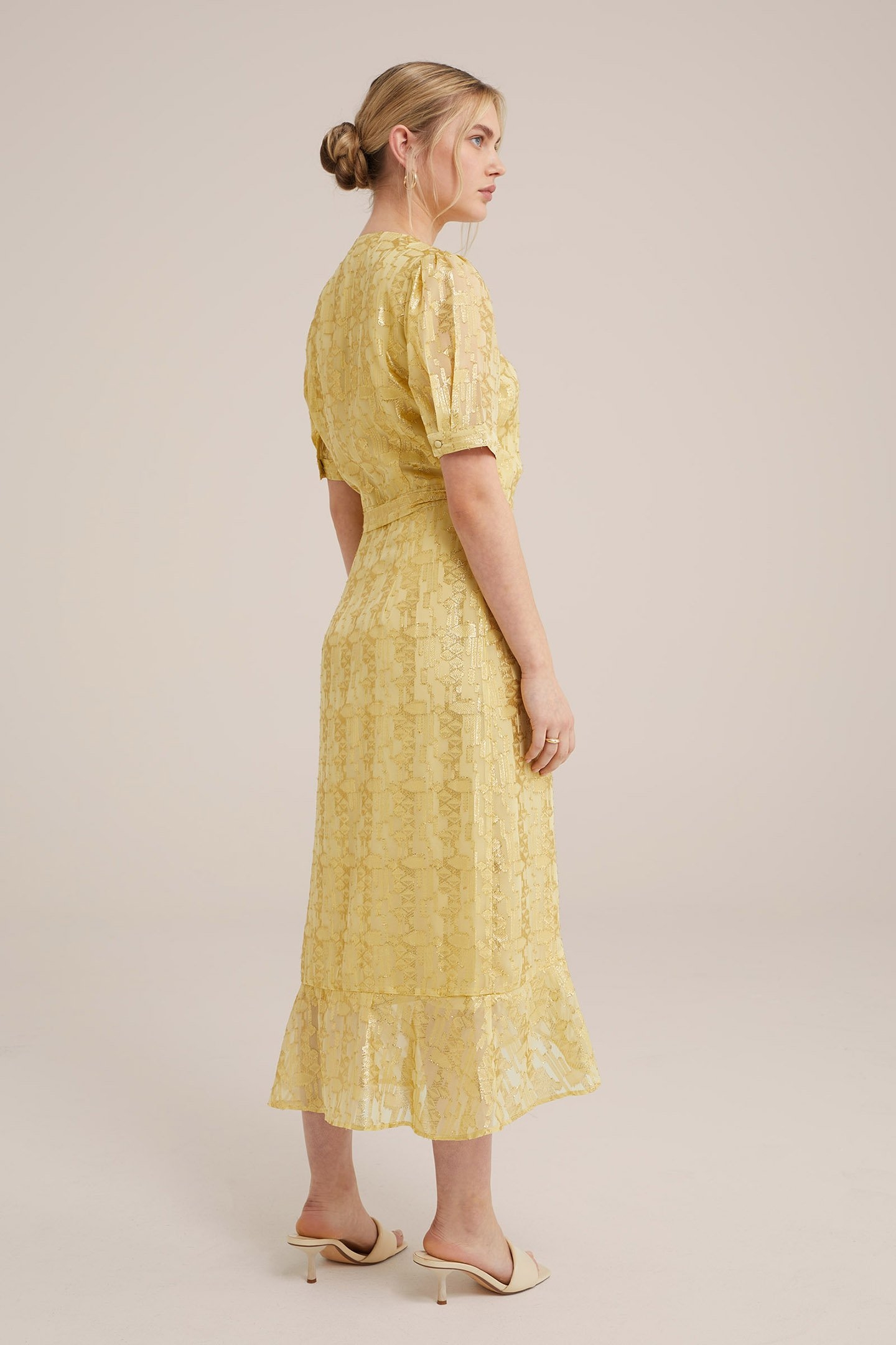 DRESS MAXI LENGTH GOLD 2