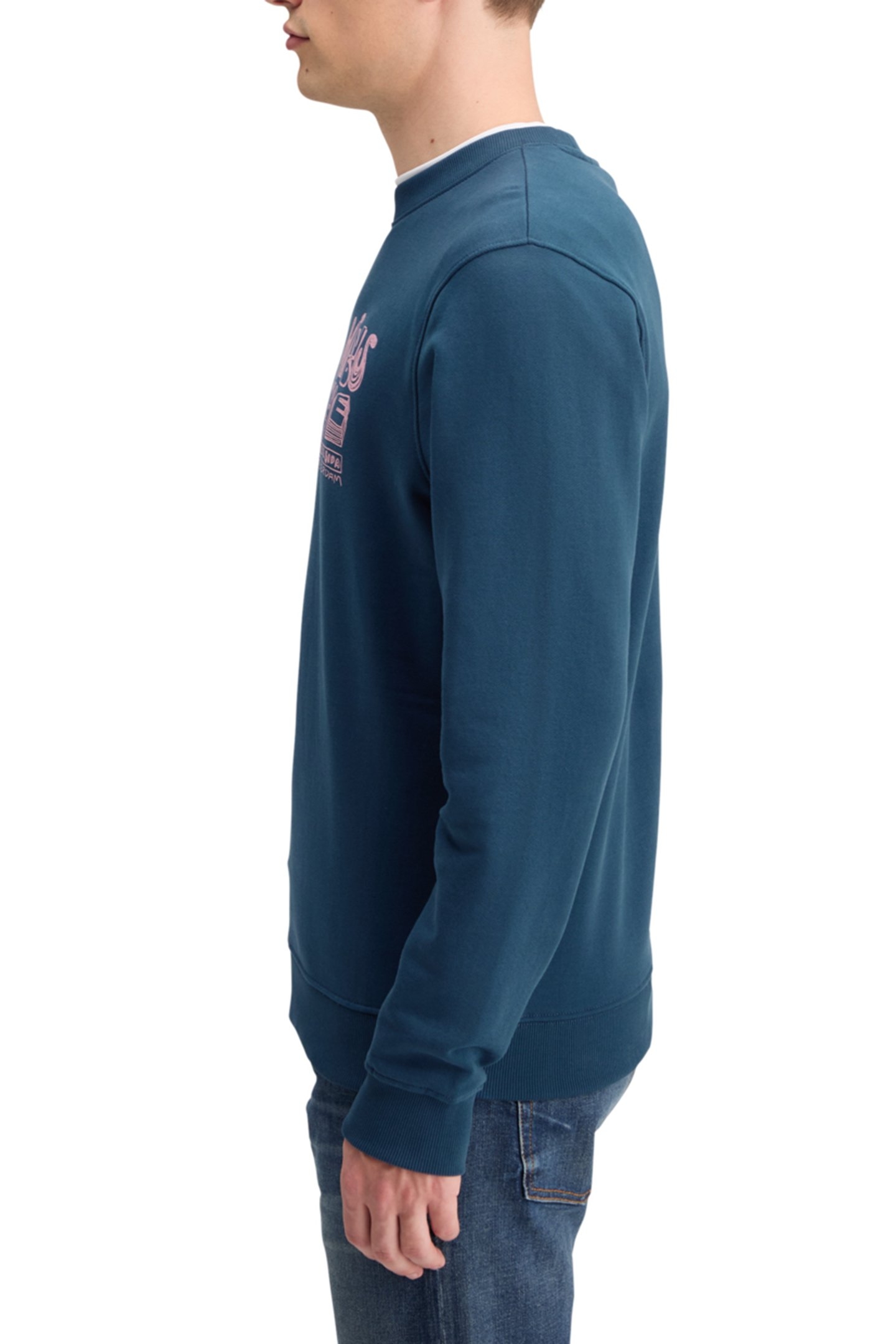 LEFT CHEST ARTWORK SWEATSHIRT HERITAGE BLUE 7