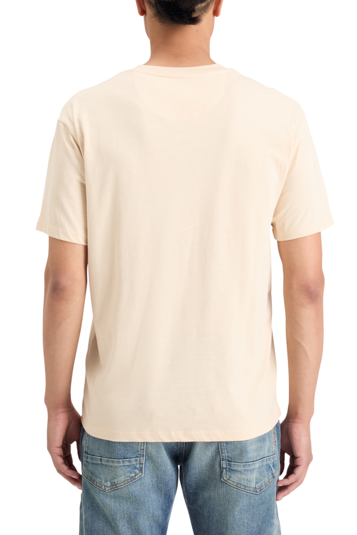ESSENTIAL REGULAR FIT LOGO T-SHIRT PARCHMENT 2