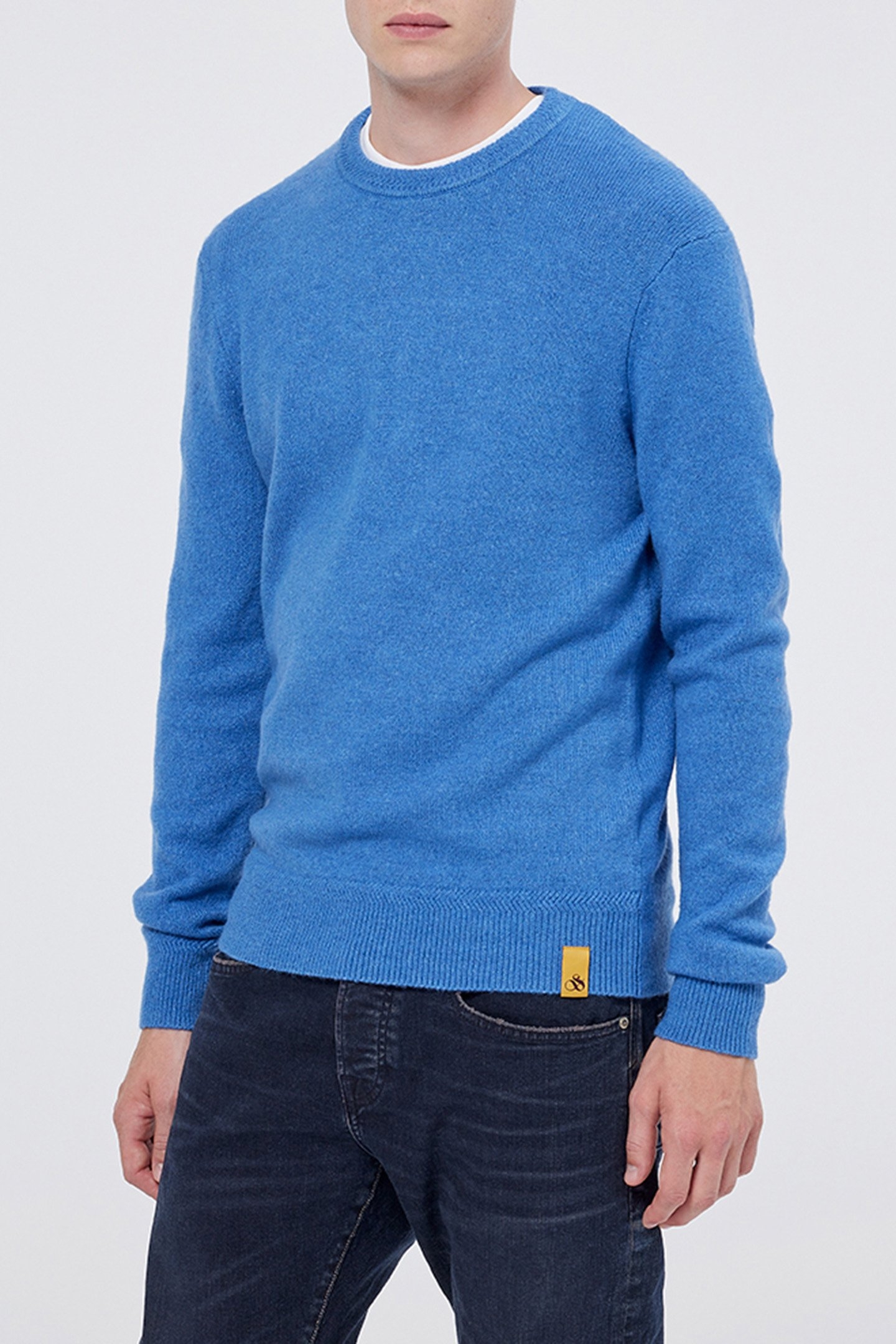 SOFT KNIT REGULAR FIT SWEATER SMART BLUE 1