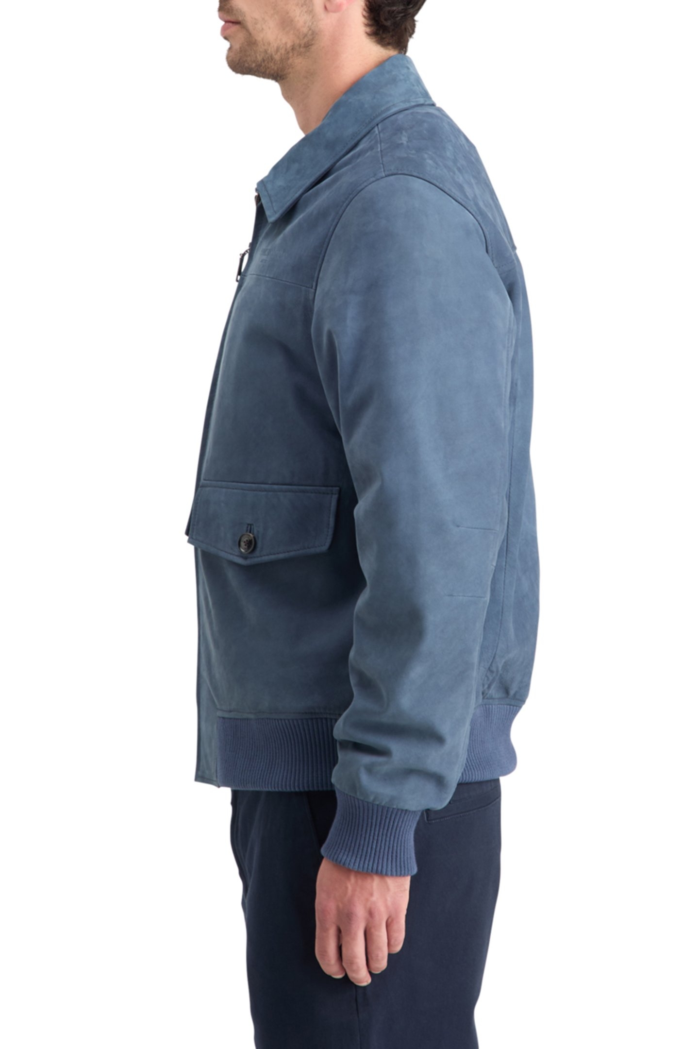 LEATHER BLOUSON JACKET HERITAGE BLUE 6