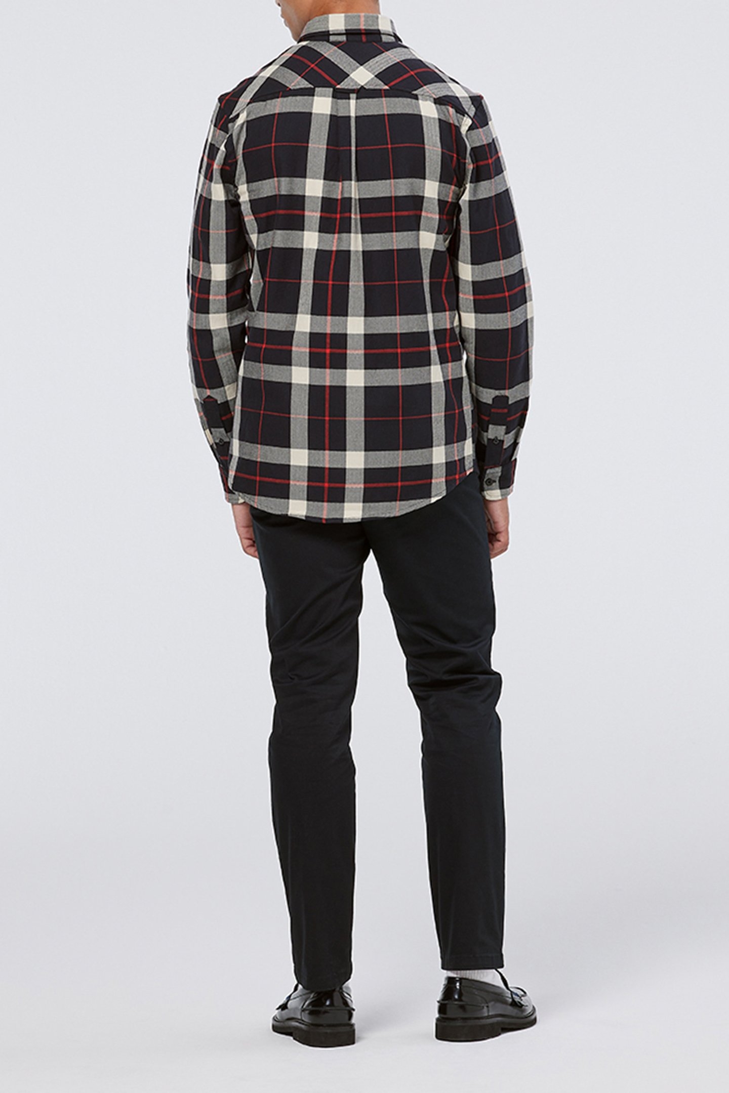 HERRINGBONE CHECK SHIRT BLACK CHECK 3
