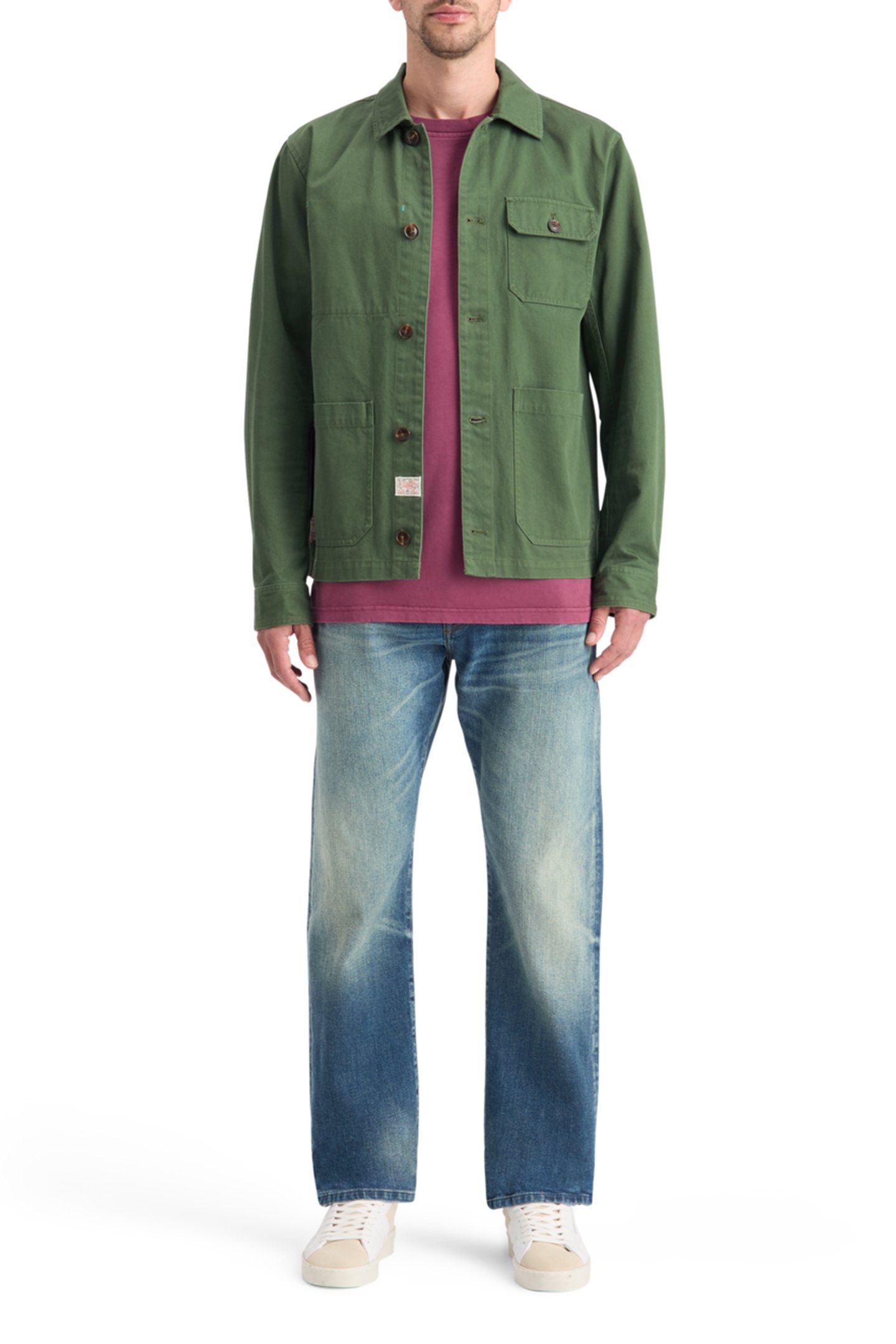 HEAVY TWILL WORKER JACKET PINE GREEN 3