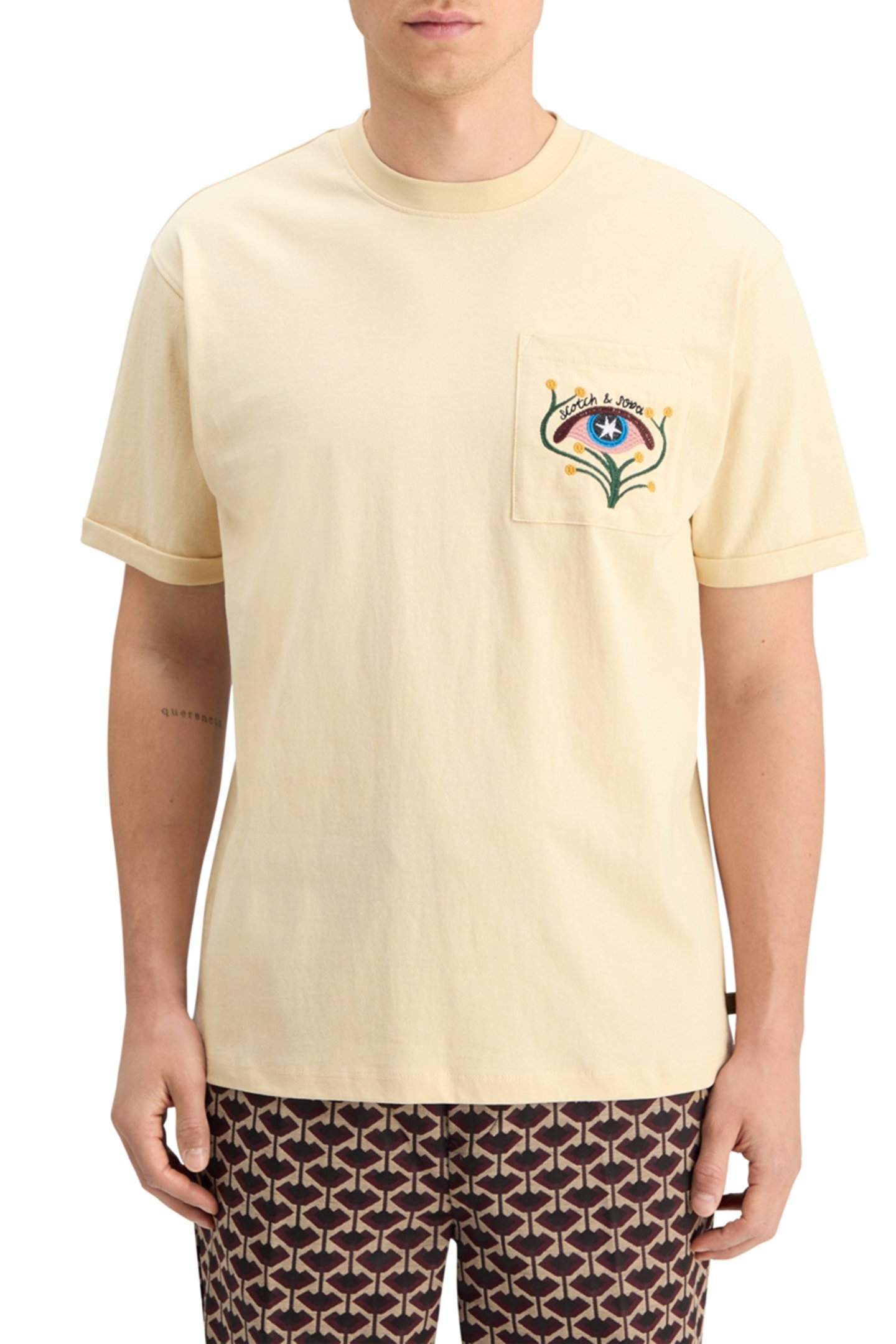 RELAXED FIT POCKET T-SHIRT PARCHMENT 1