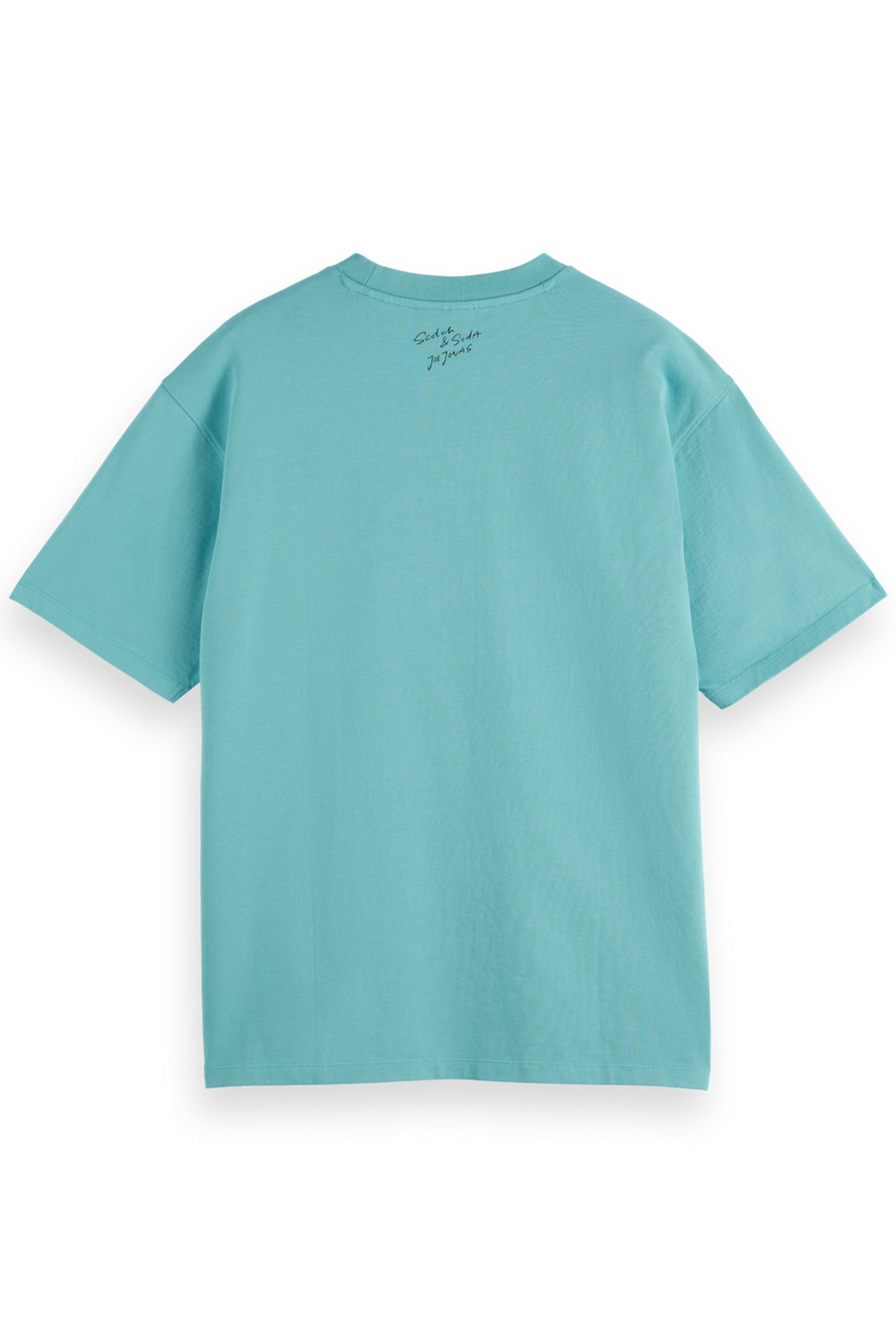 JOE JONAS X SCOTCH SODA PHOTO PRINT T-SHIRT ICE BLUE 2