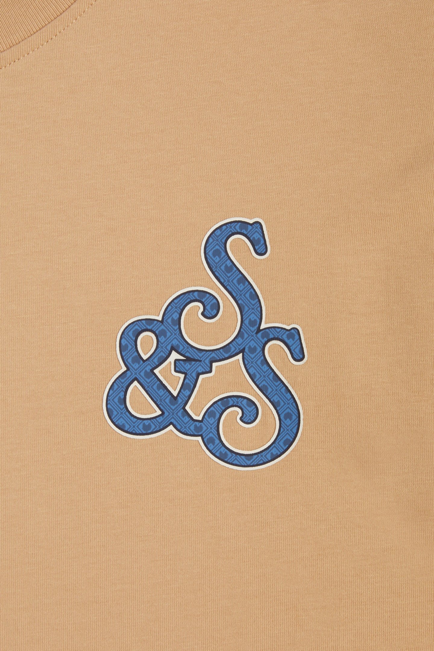 SS GRAPHIC TEE LT PASTEL BROWN 3