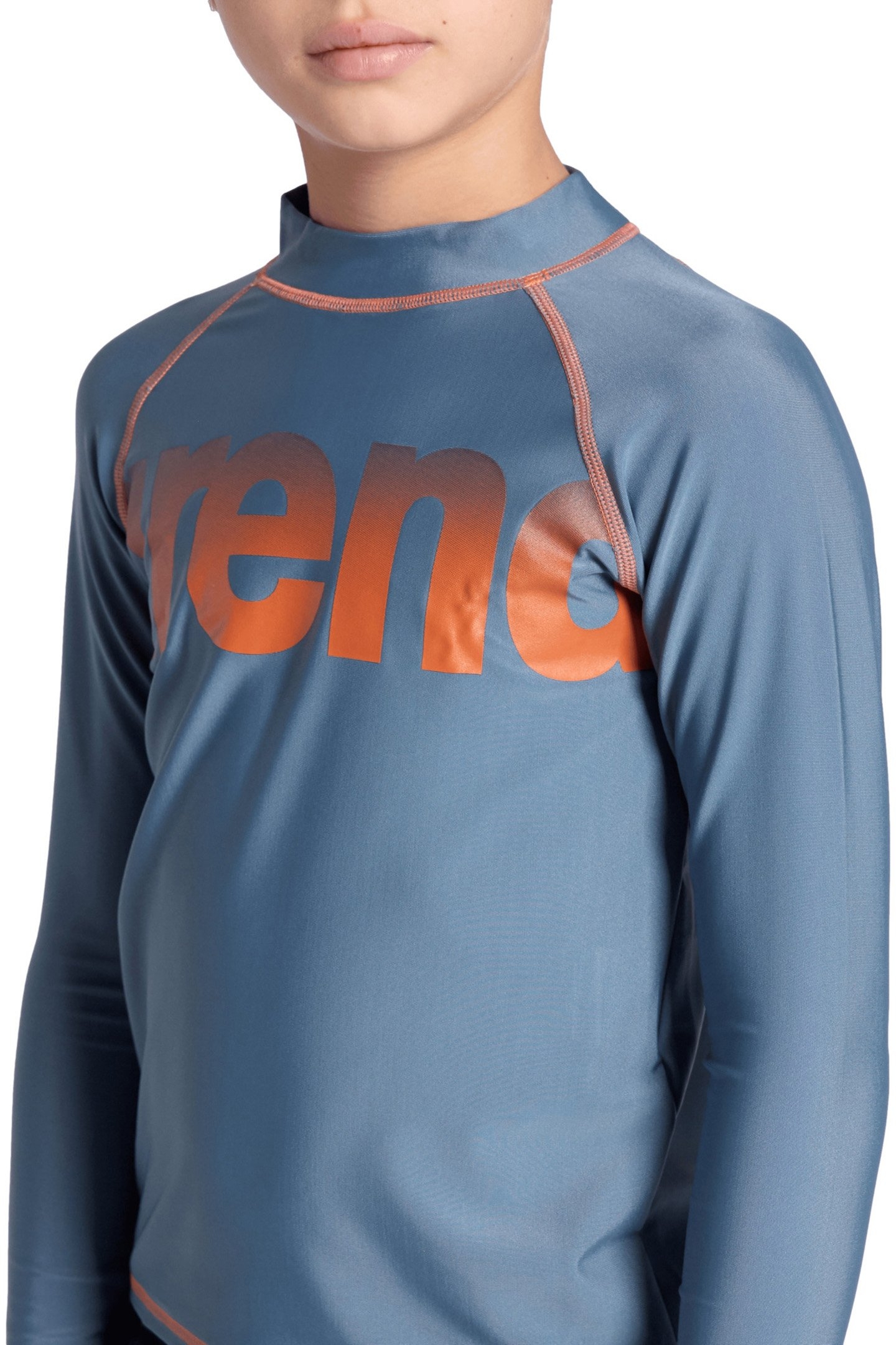 UNISEX JR ARENA RASH VEST L/S GRAPHIC STONE GREY-NESPOLA 7