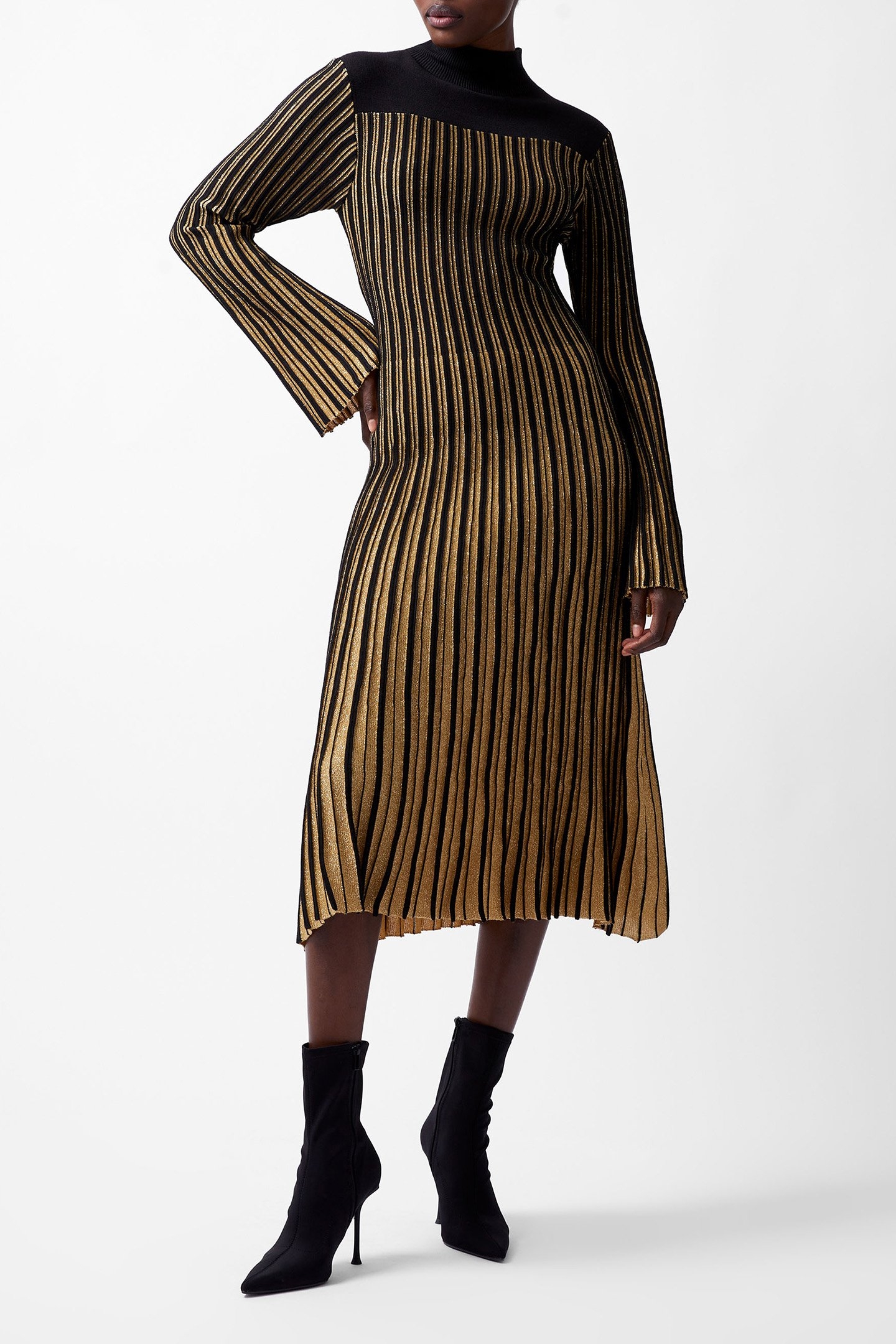 JOURNEE MARI LS DRESS BLACKOUT 1