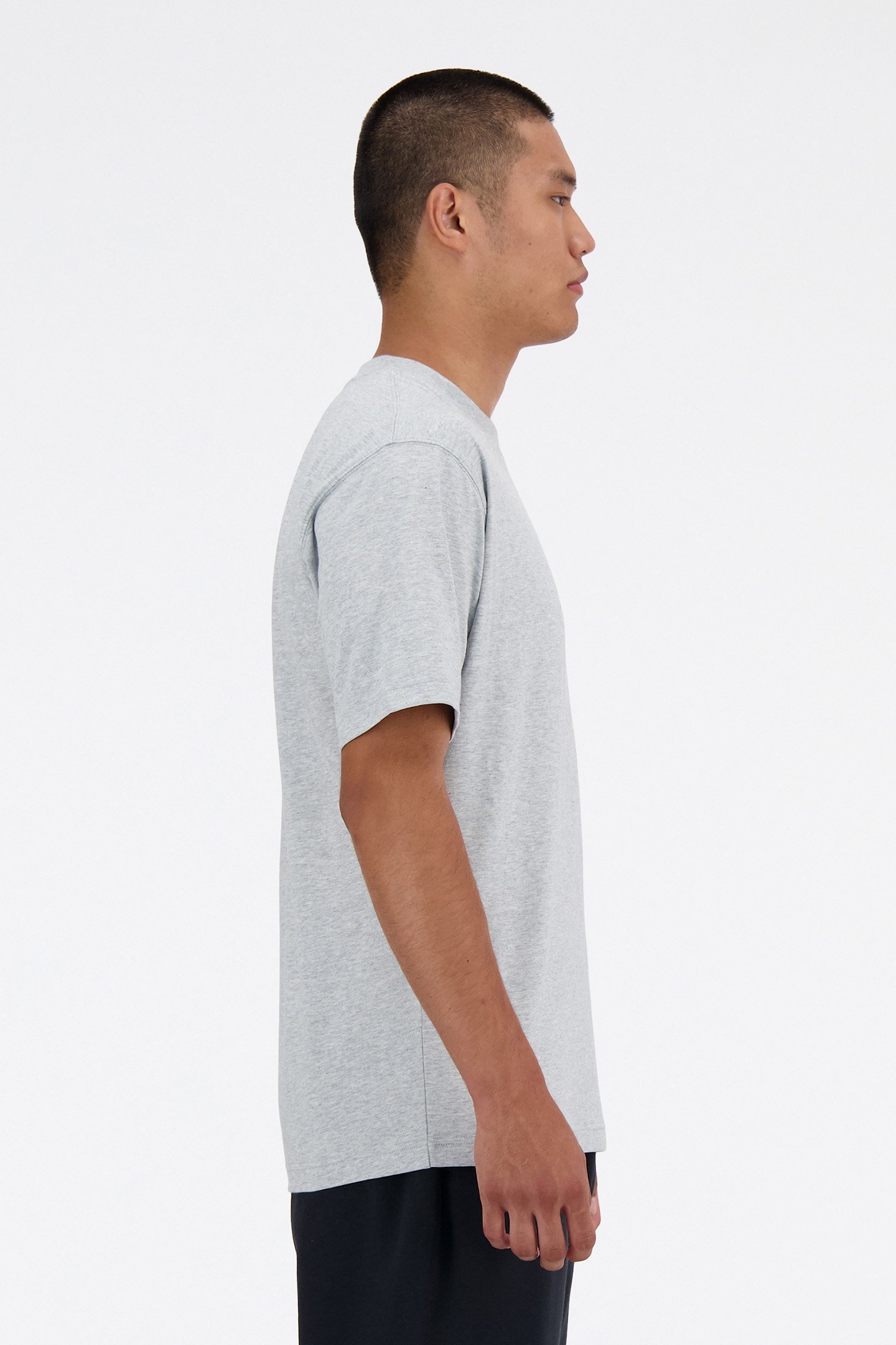 ATHLETICS COTTON T-SHIRT IN GREY 3