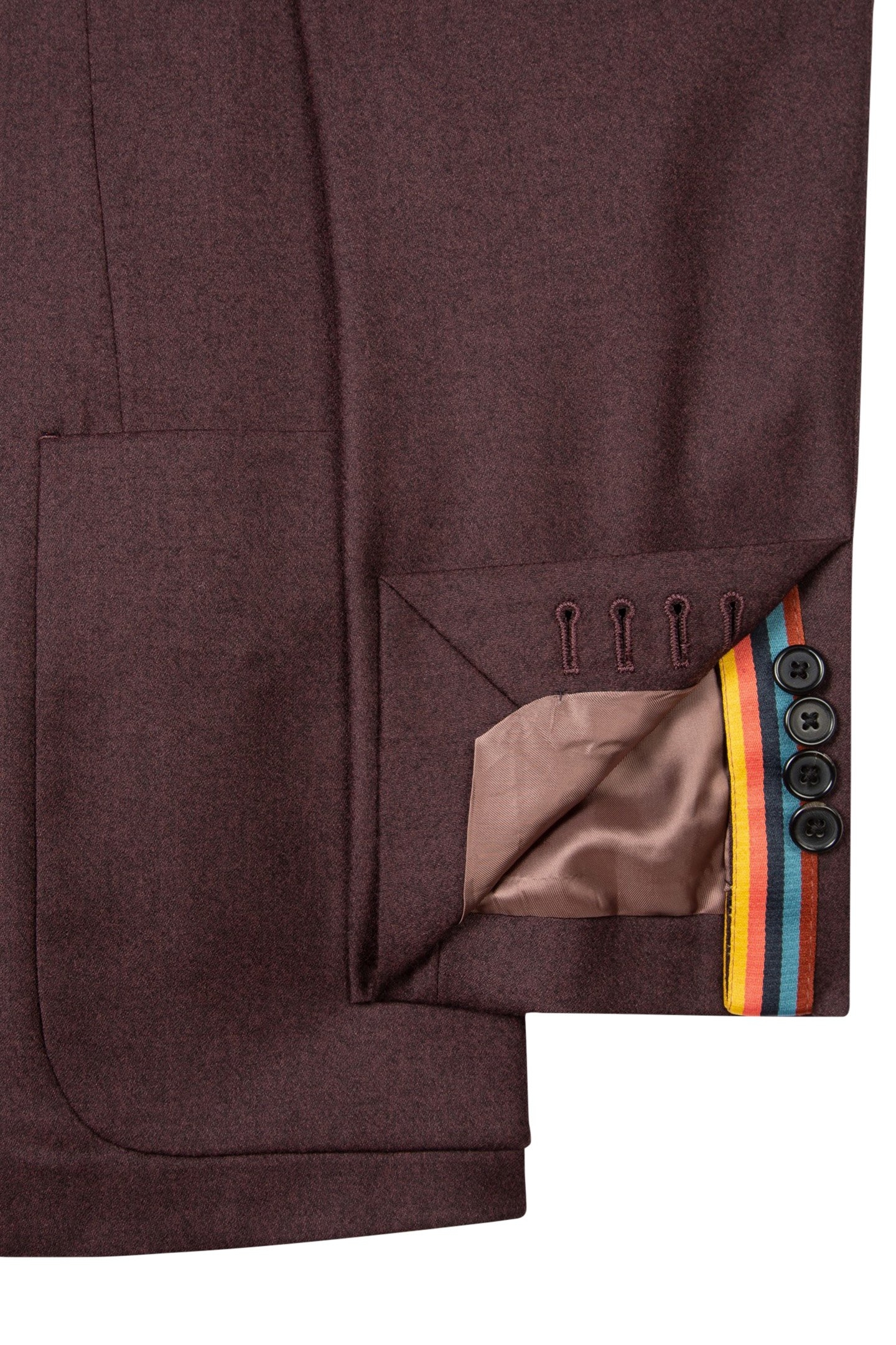 2 BUTTON PATCH POCKET JACKET VERY DARK RED 7