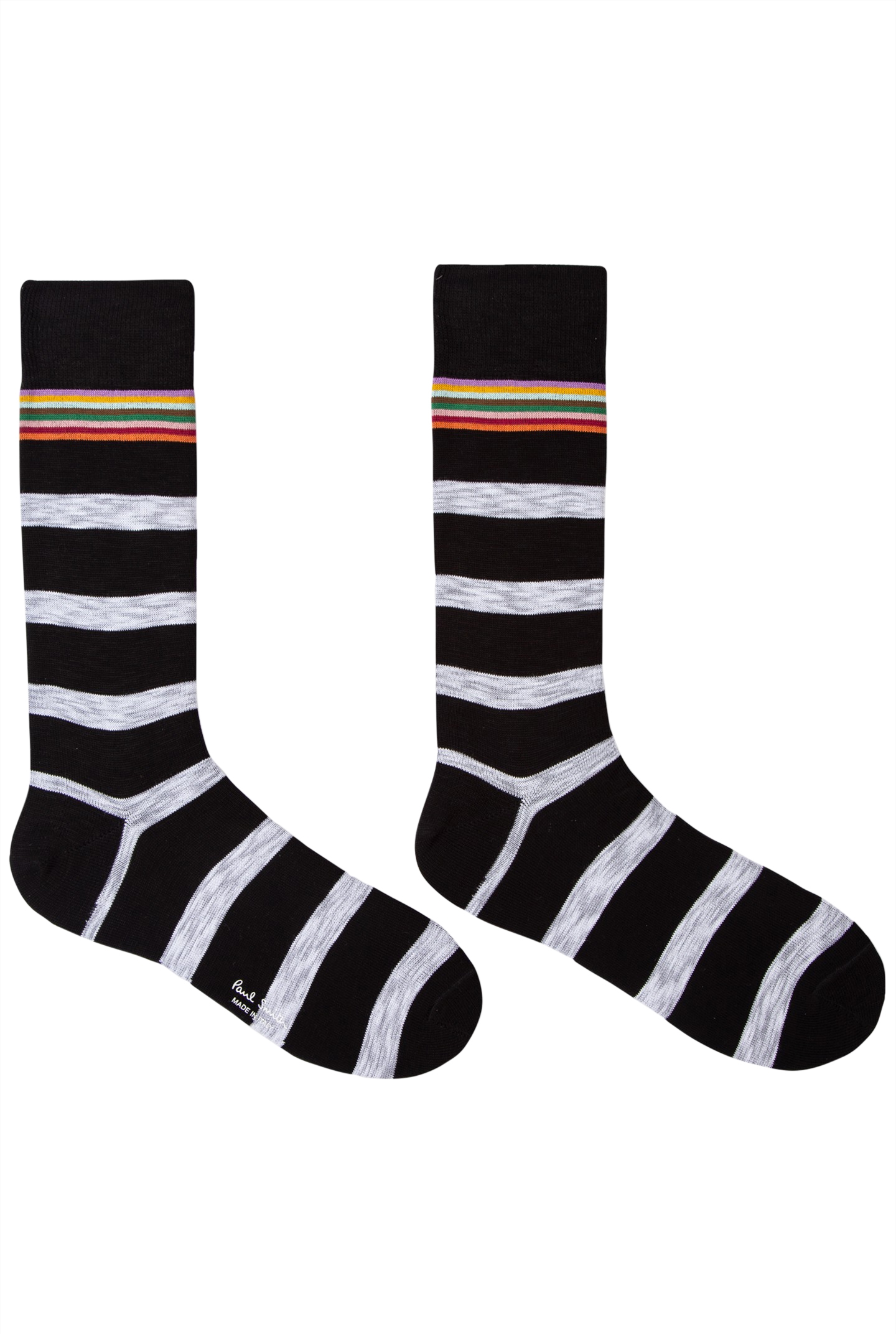 MEN SOCK UTU STRIPE BLACK 2