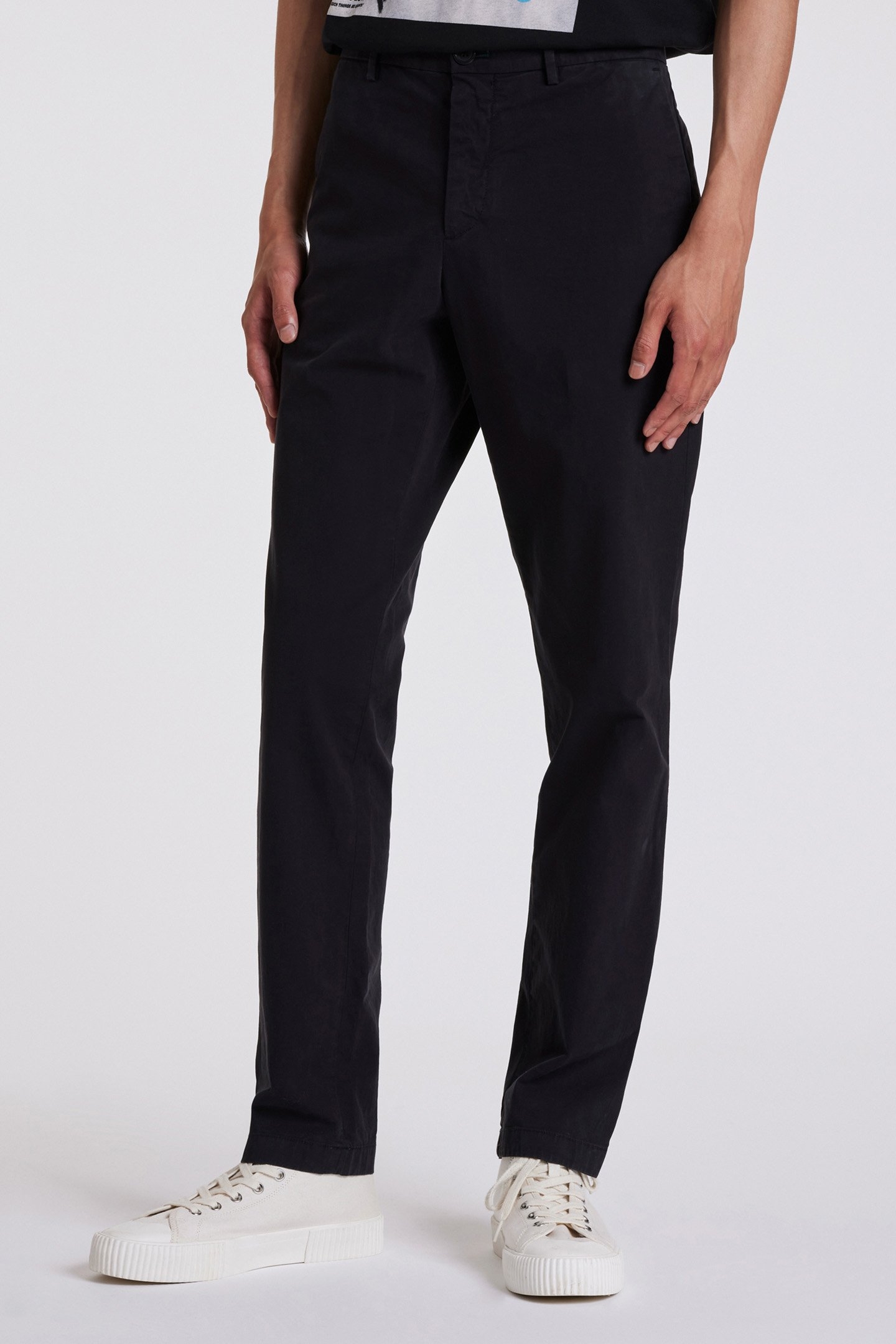 MID FIT CLEAN CHINO BLACK 1