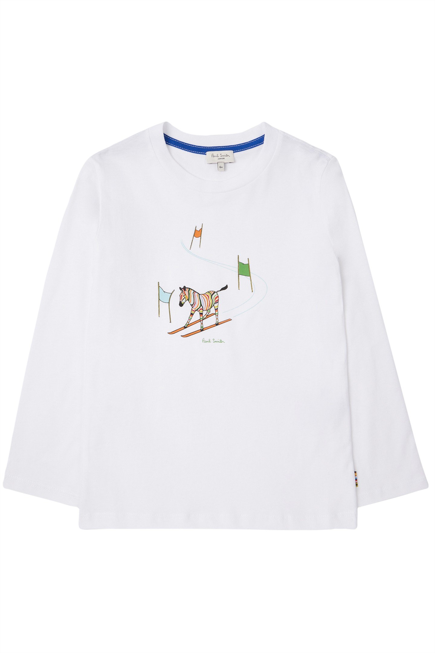 DOUGA SKIING ZEBRA ORG. BOYS TSHIRT WHITE 1