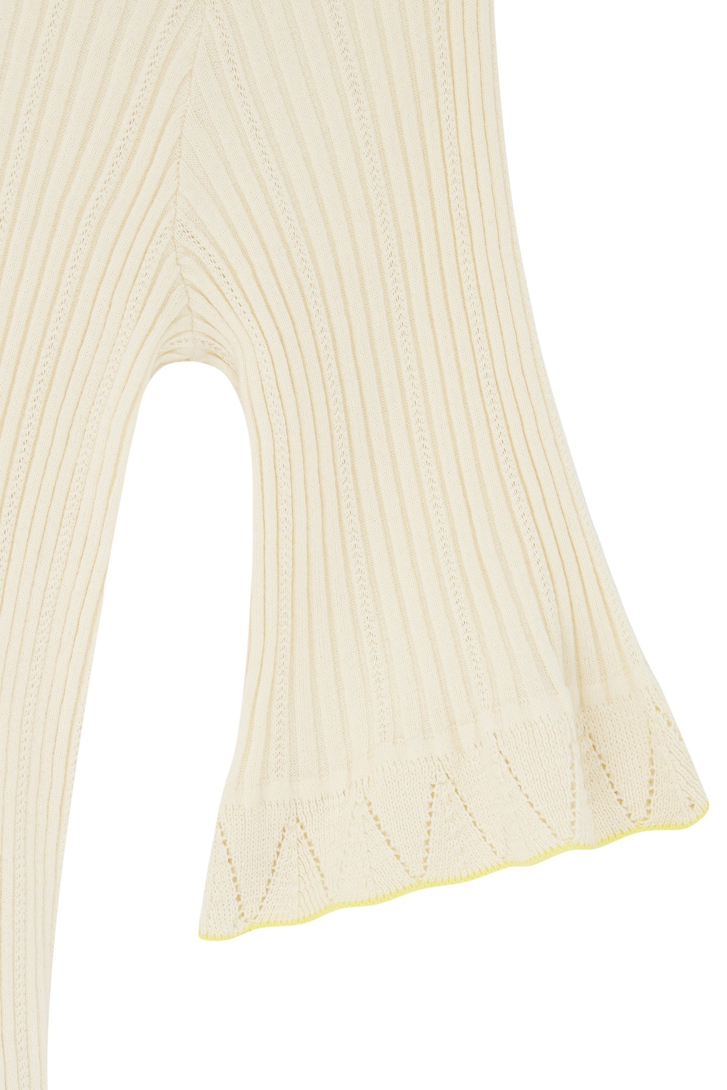 KNITTED SWEATER SS SCOOP NECK OFF WHITE 7