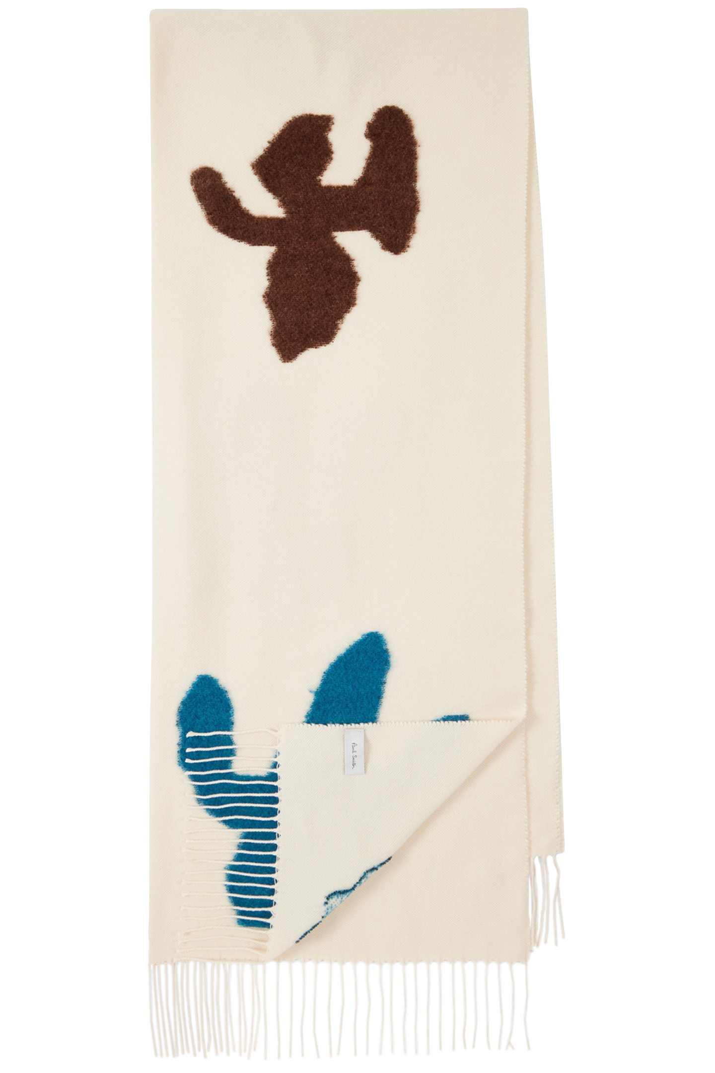 WOMEN SCARF IRIS FUZZY OFF WHITE 1
