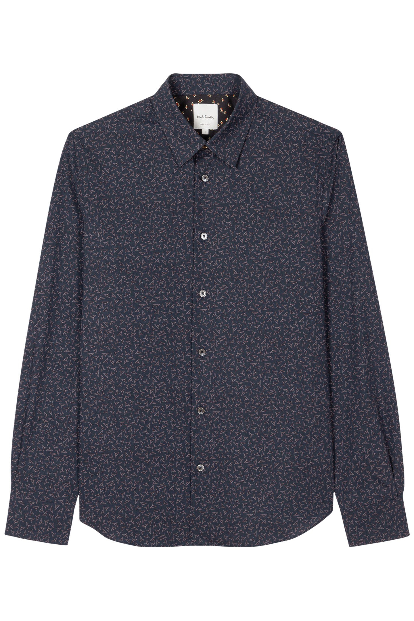 S/C SLIM FIT SHIRT NAVY 4