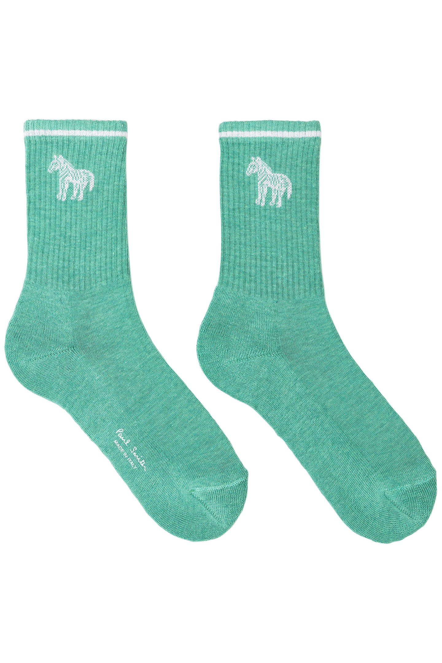SOCK SPORT ZEBRA BOTTLE GREEN 2