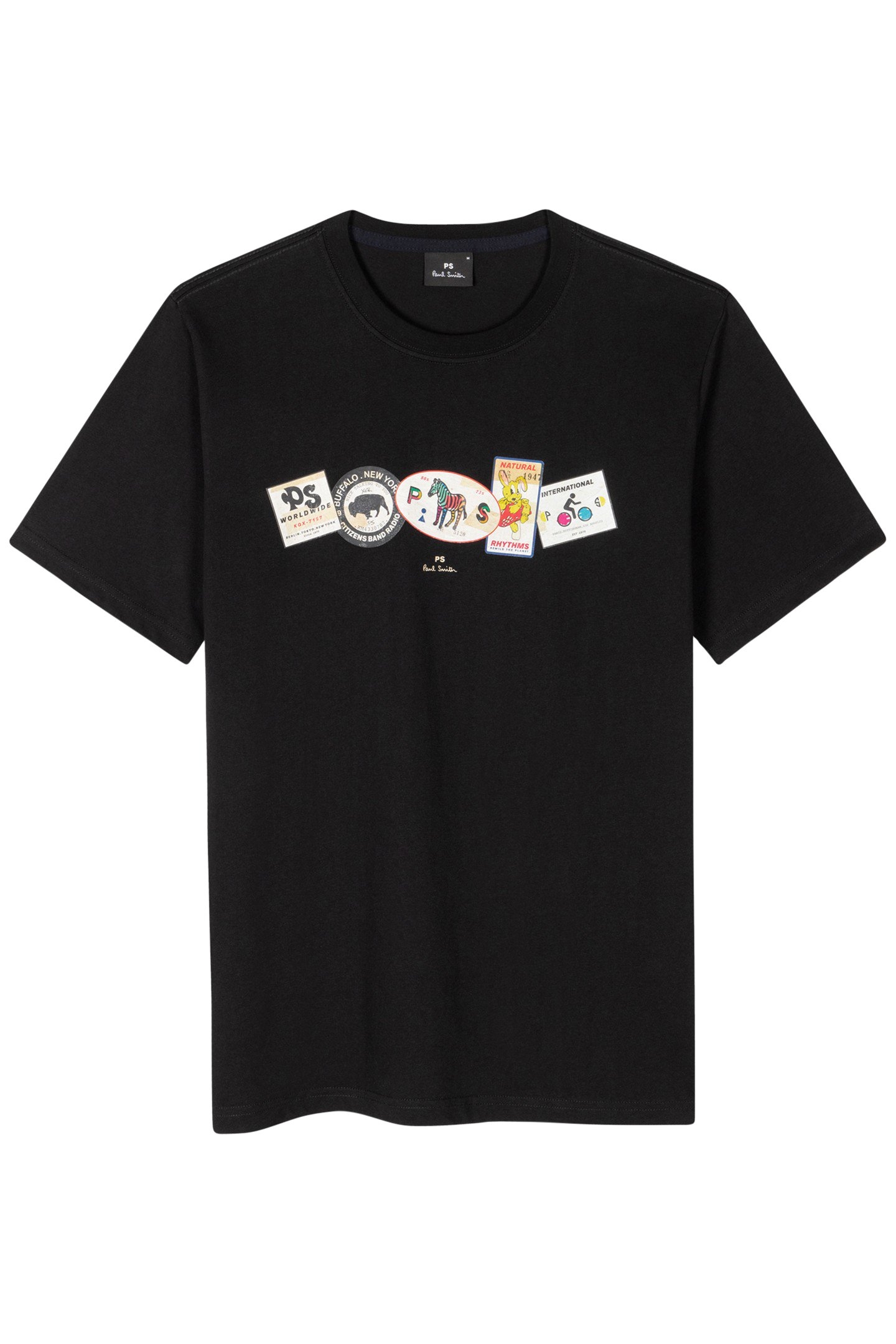 REG FIT TSHIRT PS IN A ROW BLACK 1