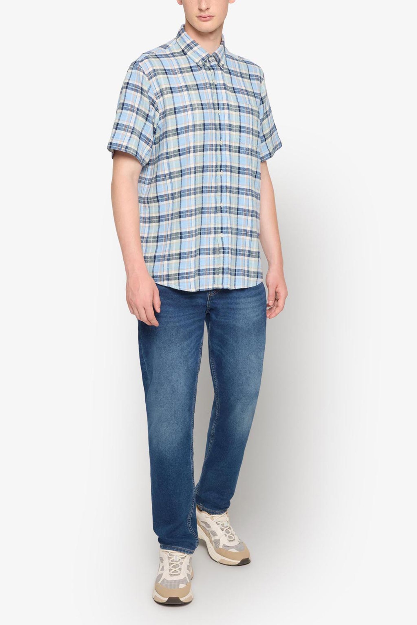 PANSI WAFFLE CHECK GREEN FROSTY 3