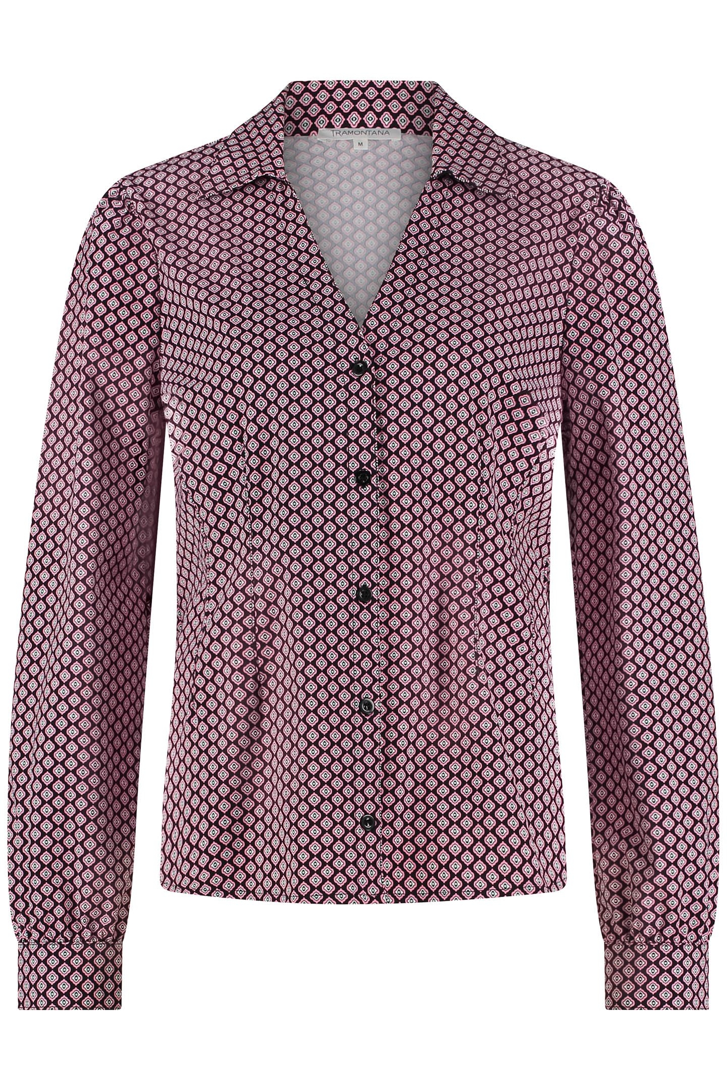 BLOUSE TRAVEL LITTLE DIAMONDS PRINT BLACKS 2